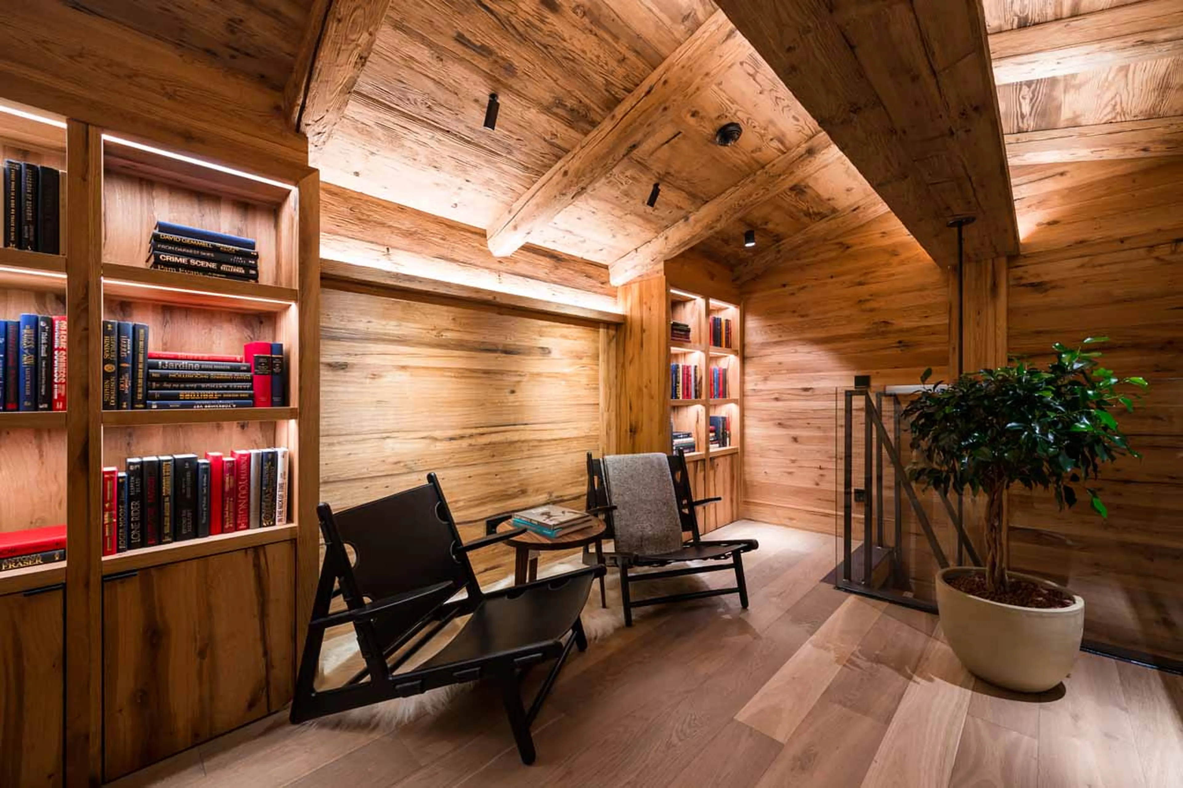 Bedroom four mezzanine at Chalet Arula 1 in Lech