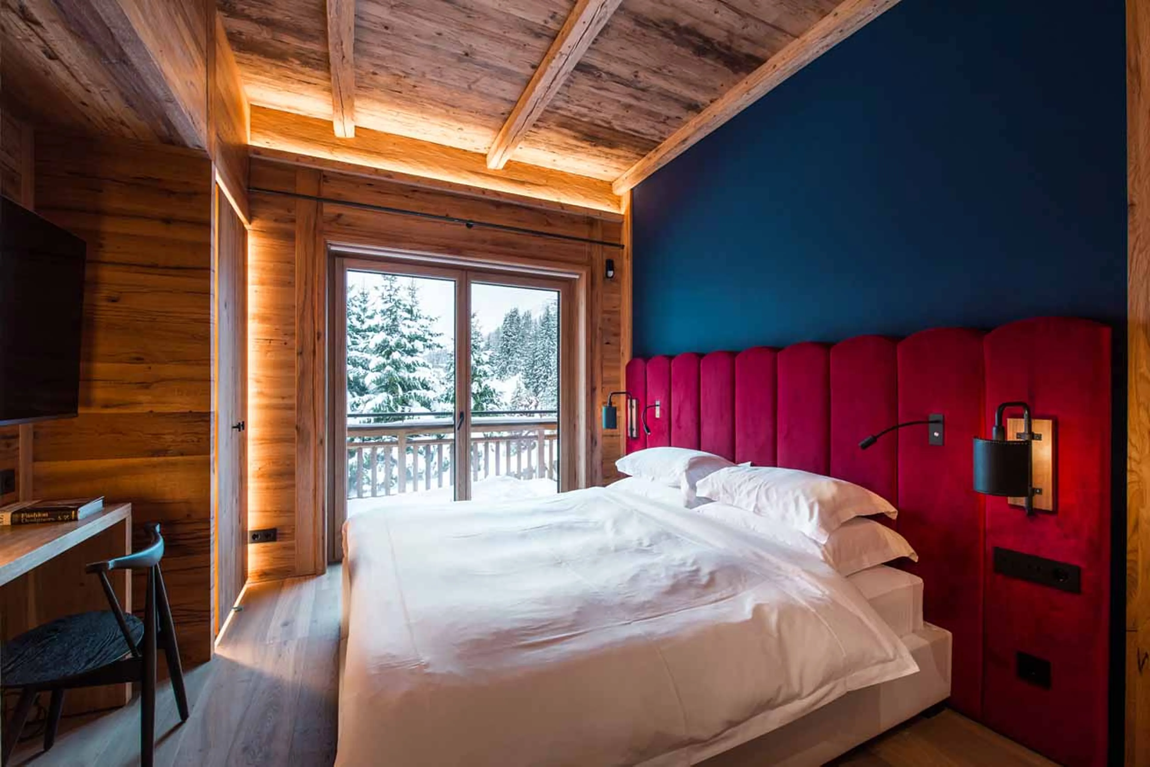 Bedroom three at Chalet Arula 1 in Lech