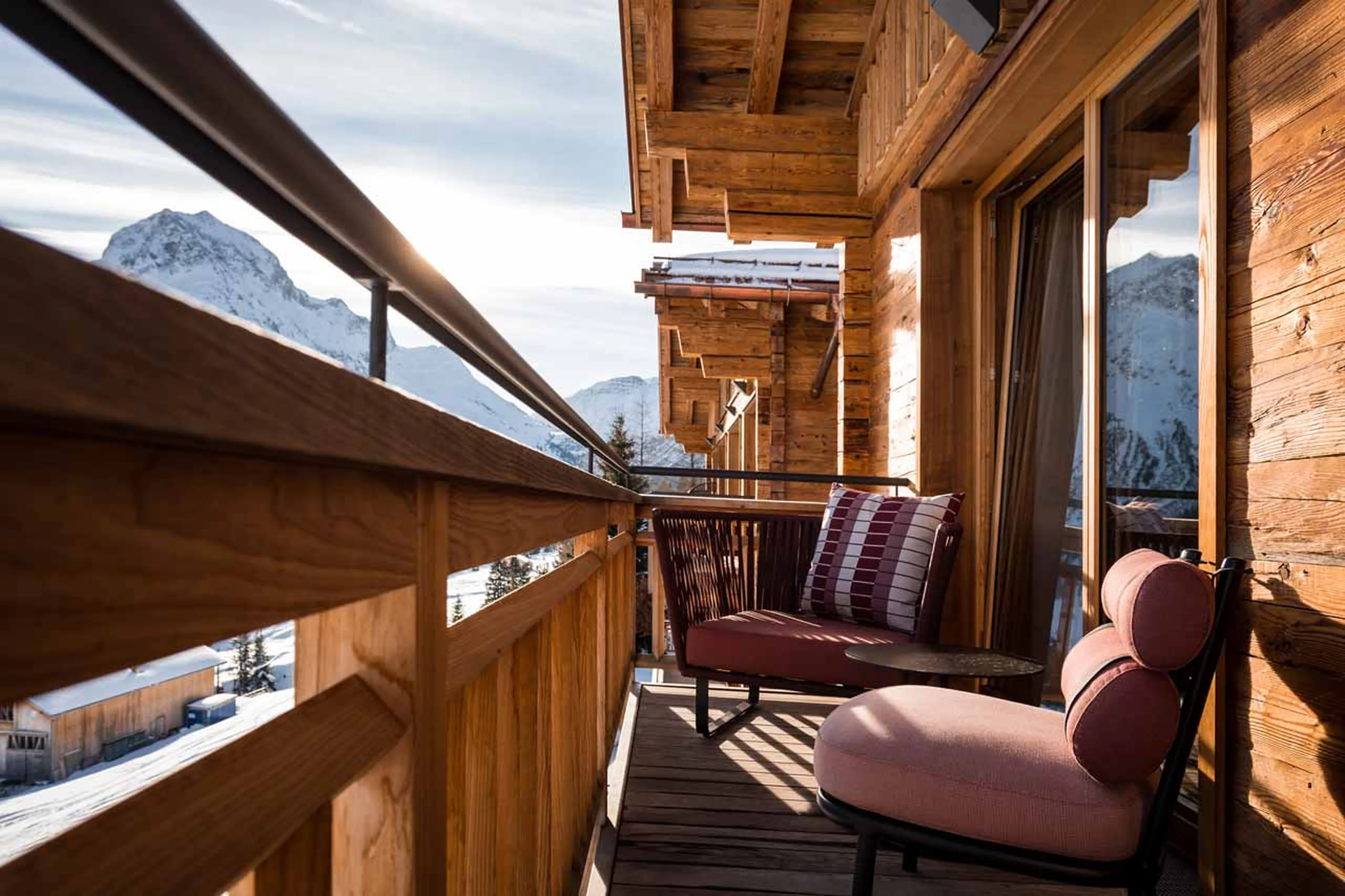 Balcony at Chalet Arula 2 in Lech