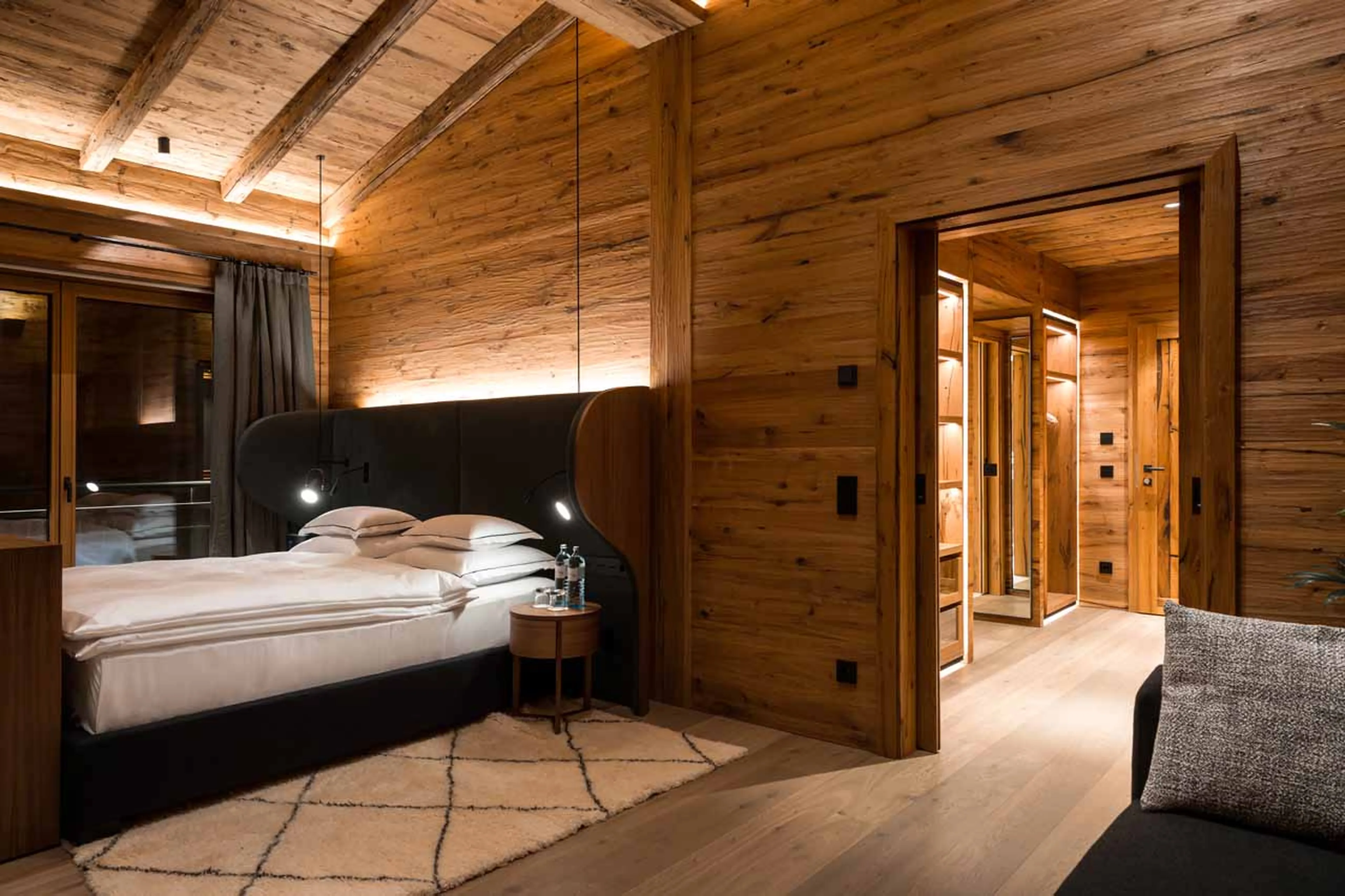 Bedroom one at Chalet Arula 2 in Lech