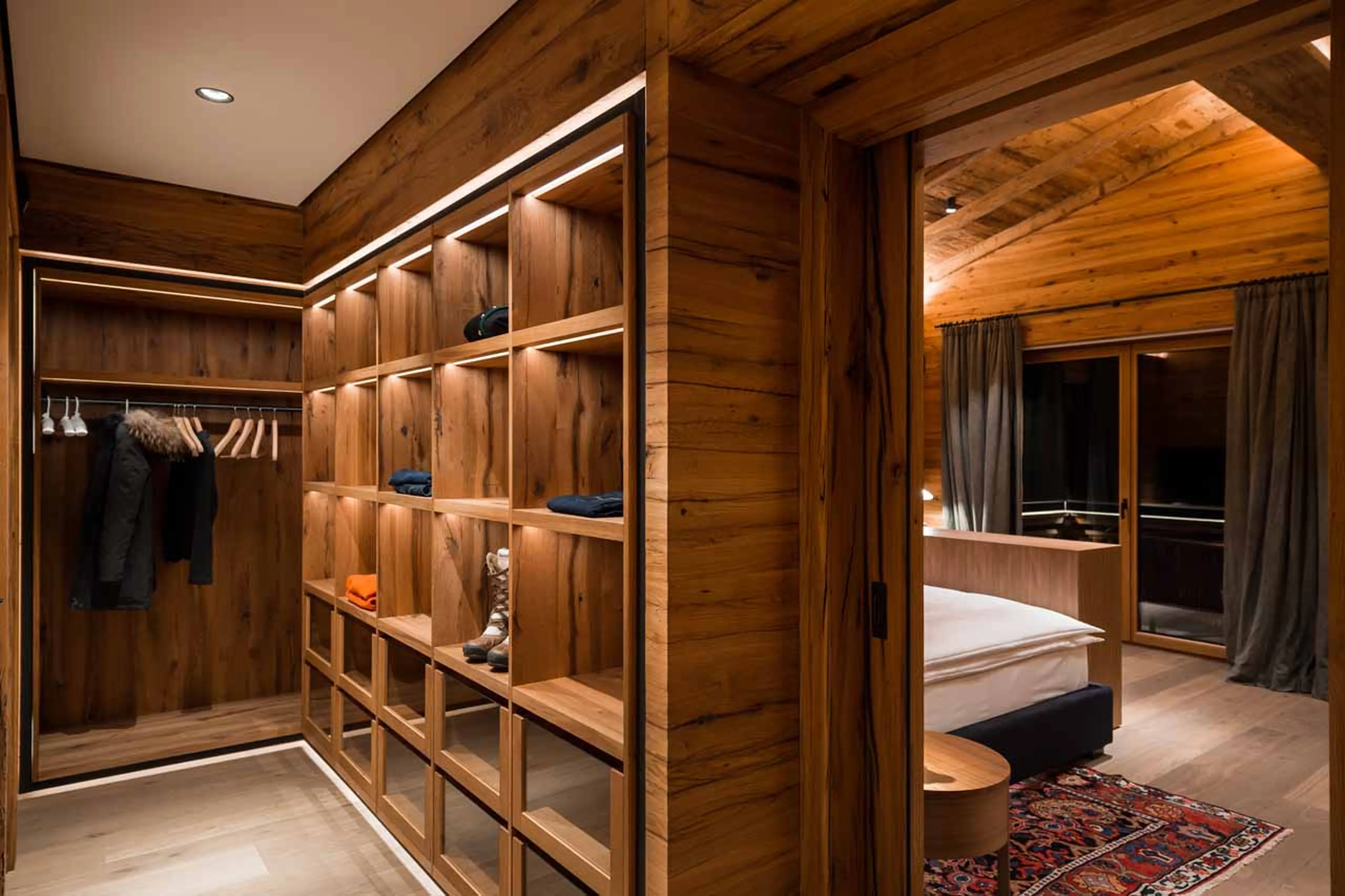 Bedroom two at Chalet Arula 2 in Lech