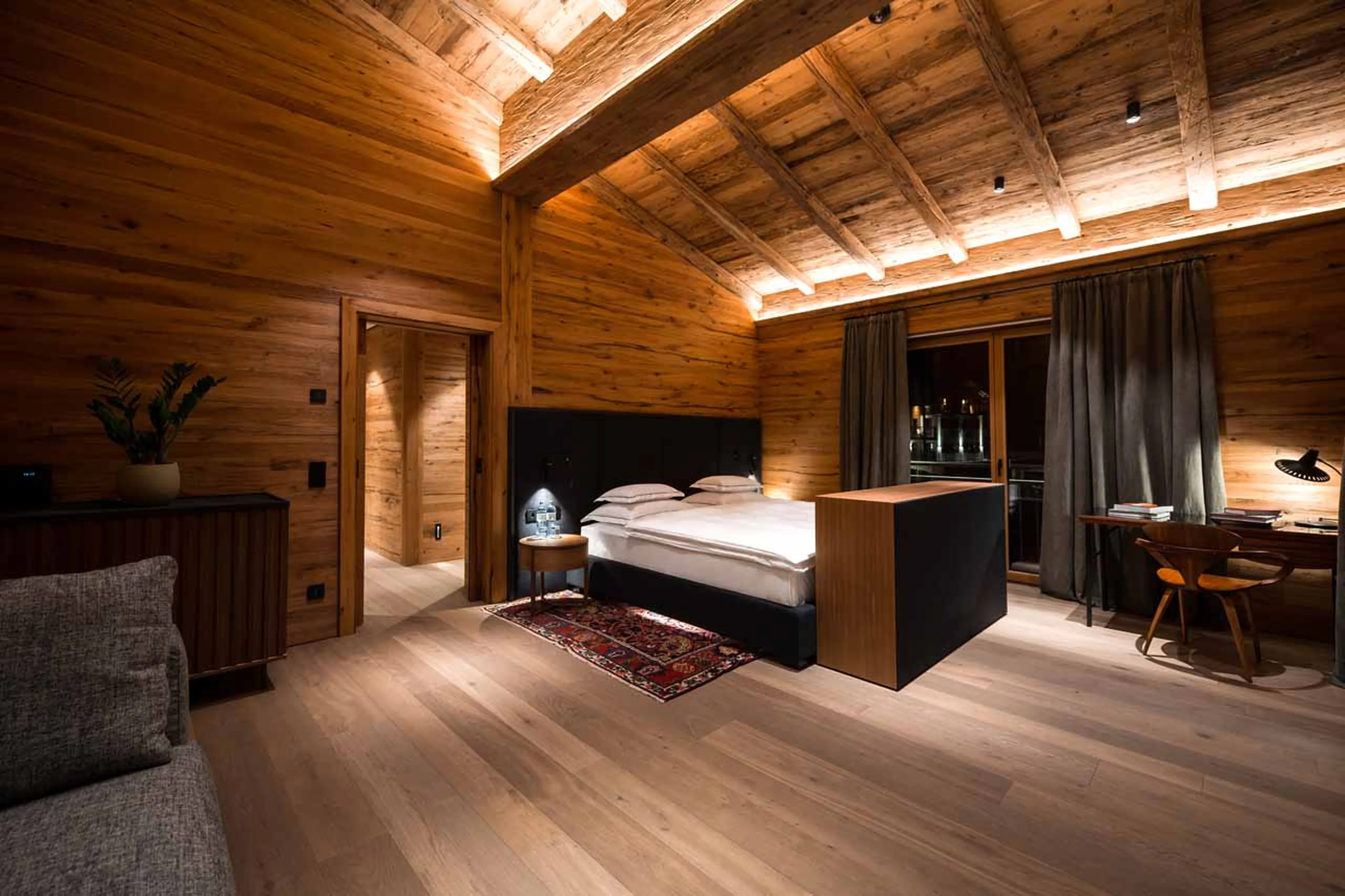 Bedroom two at Chalet Arula 2 in Lech