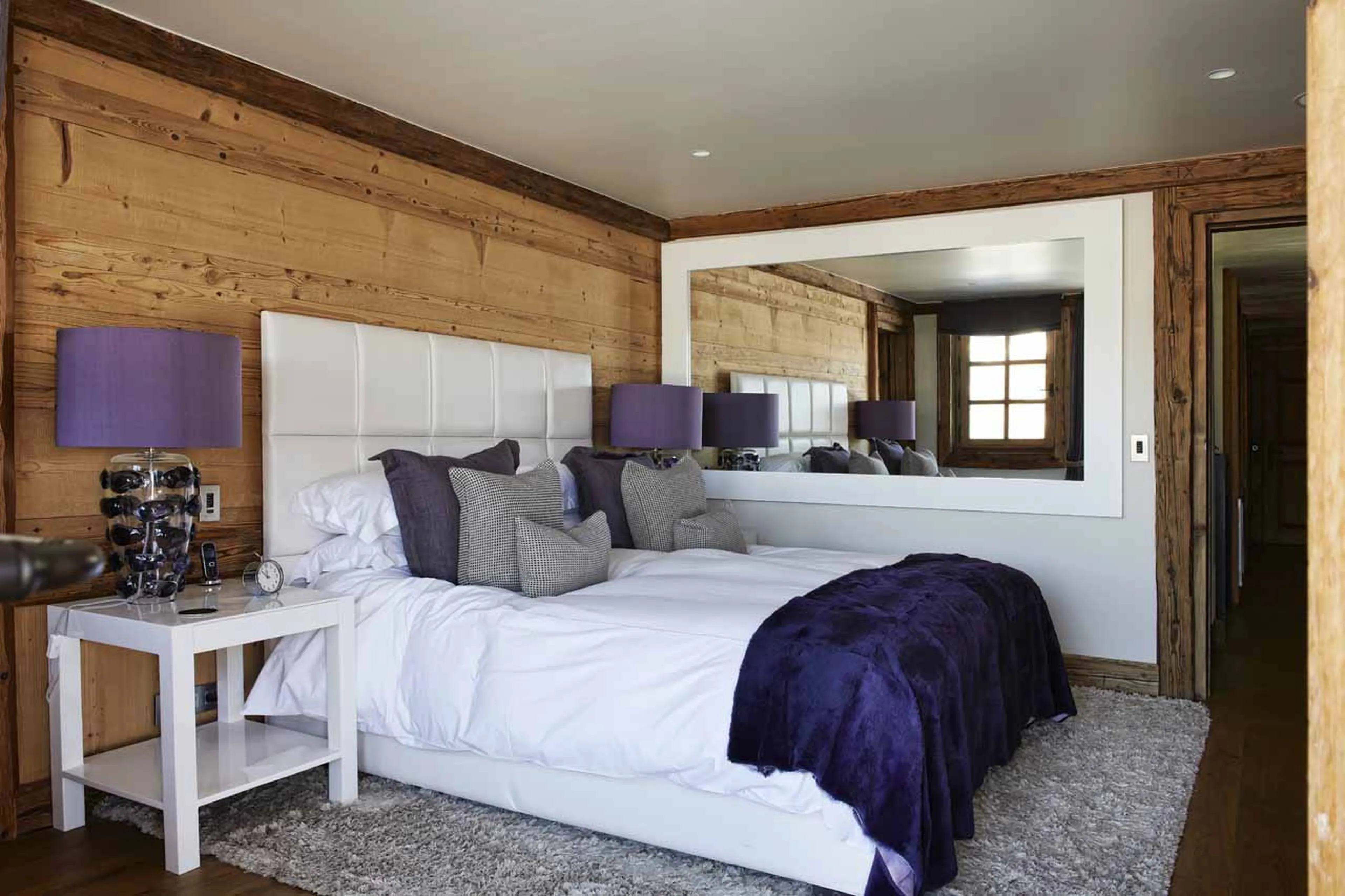 Bedroom four at Chalet Aspen in Megeve