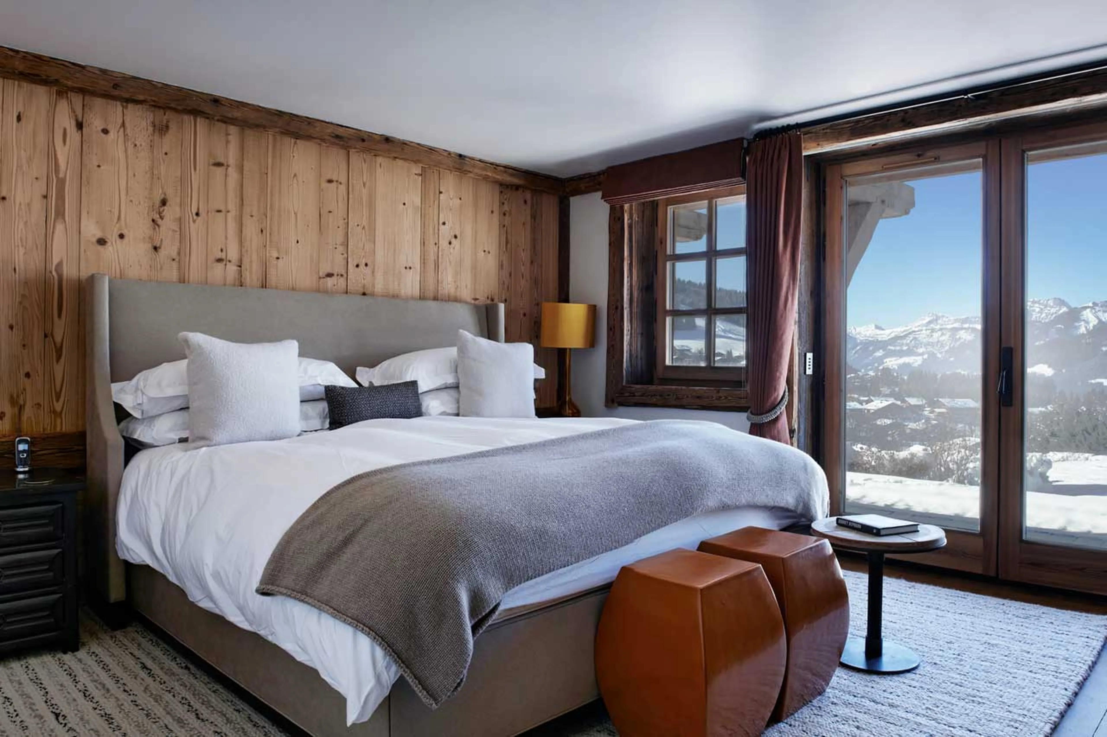 Bedroom five at Chalet Aspen in Megeve