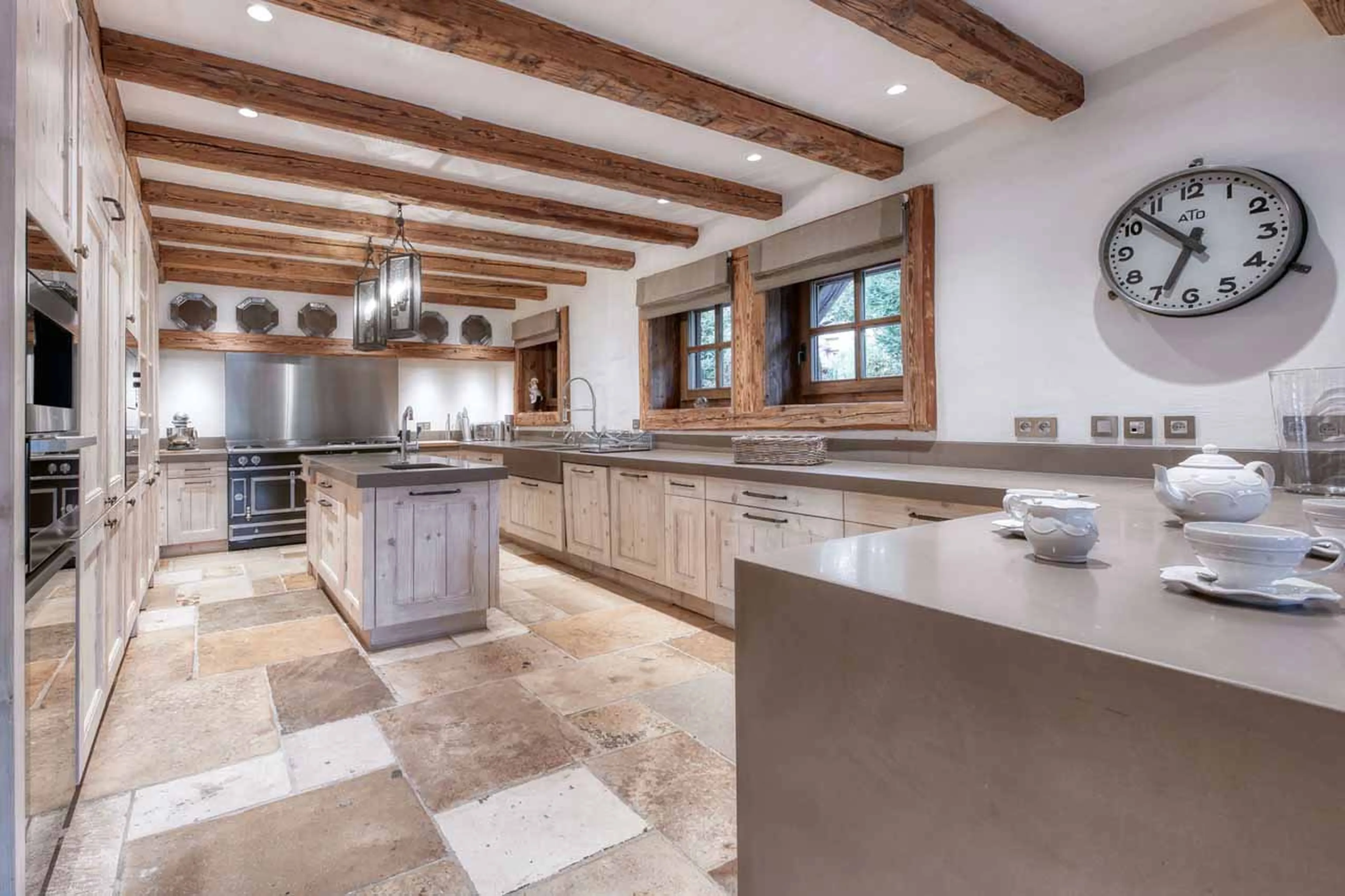 Kitchen at Chalet Aspen in Megeve