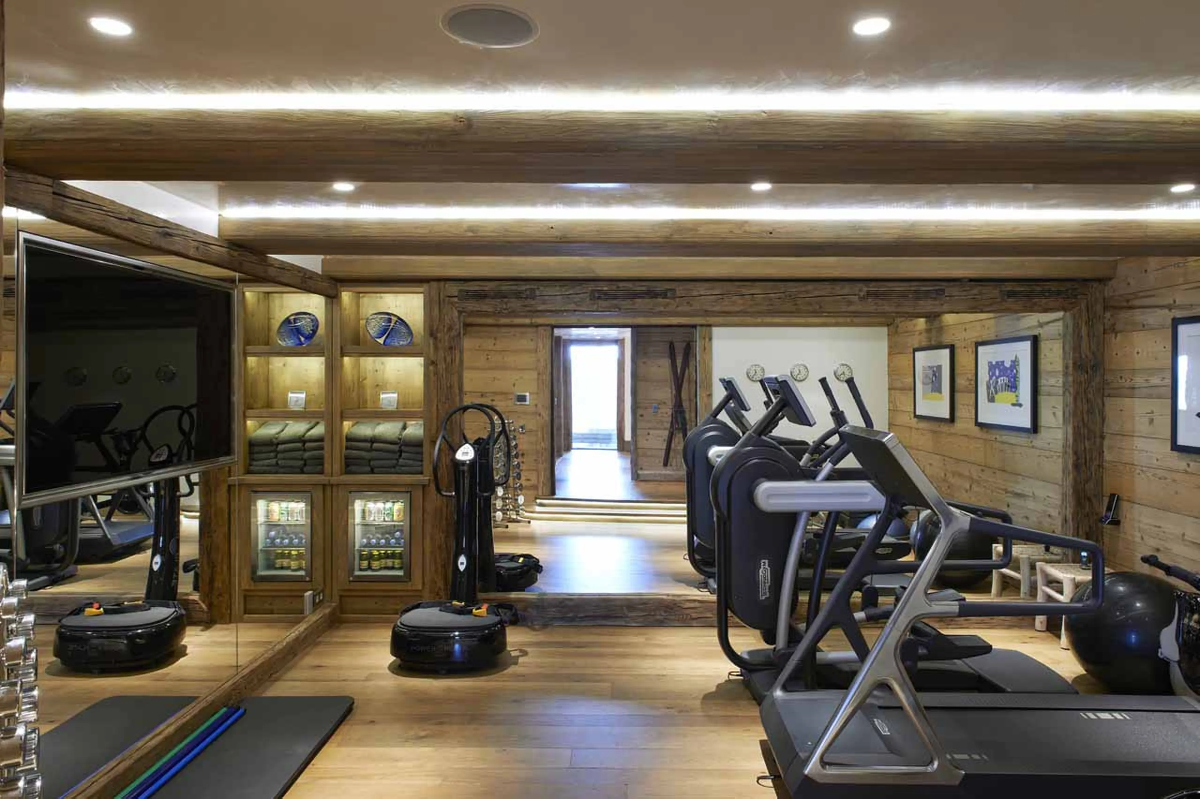 Gym at Chalet Aspen in Megeve