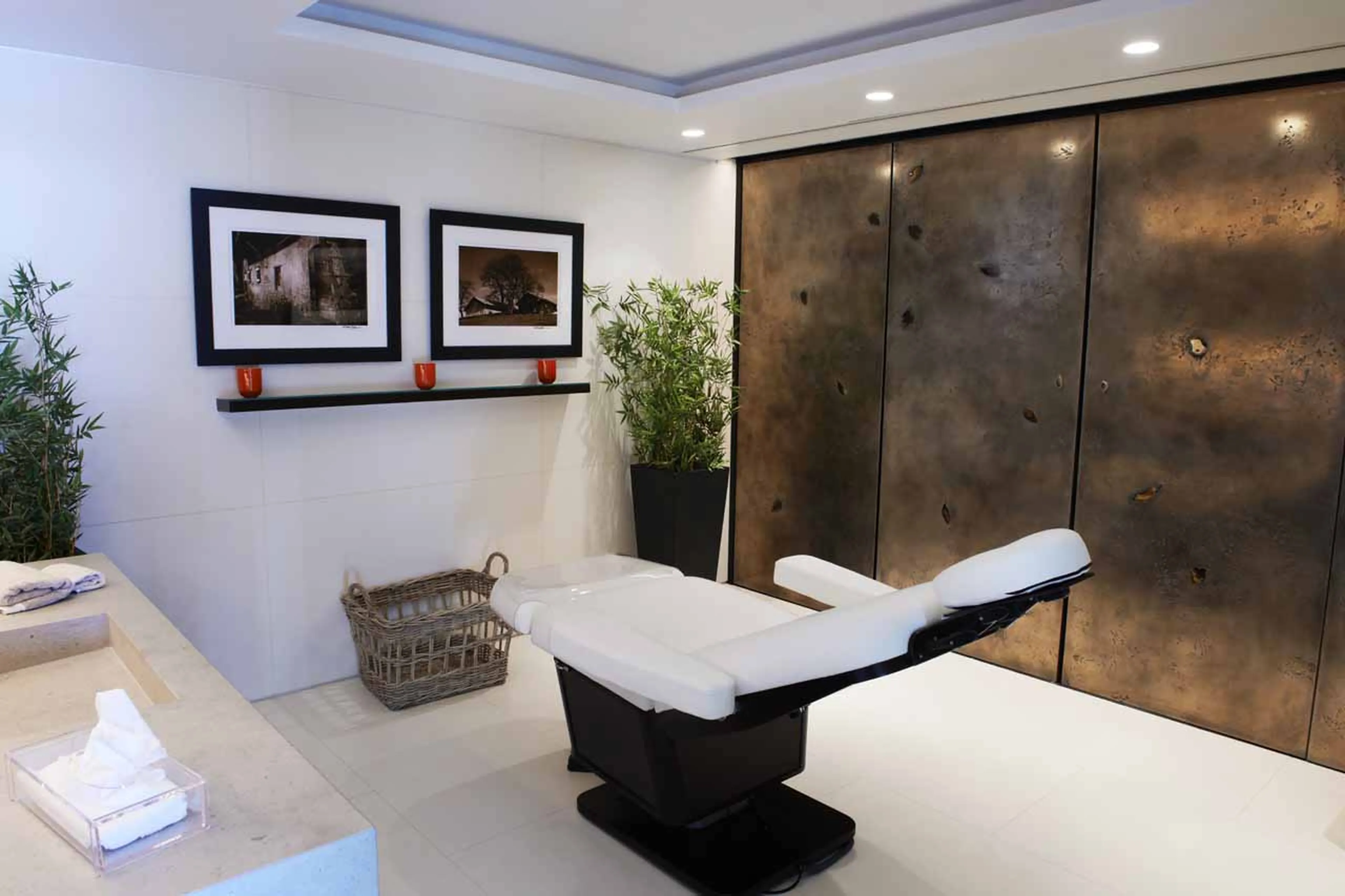 Massage room at Chalet Aspen in Megeve