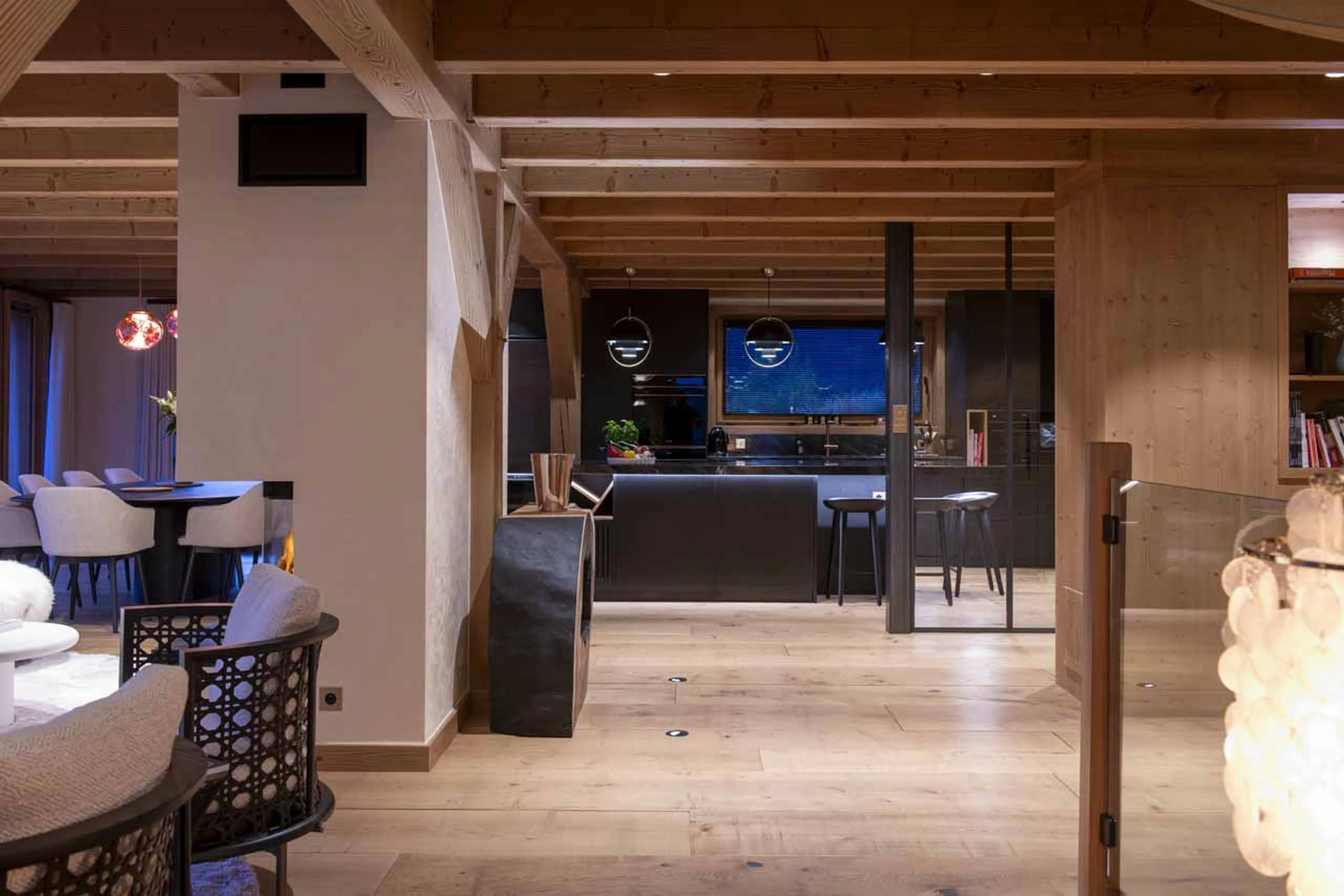 Kitchen entrance at Chalet Avalon in Les Gets