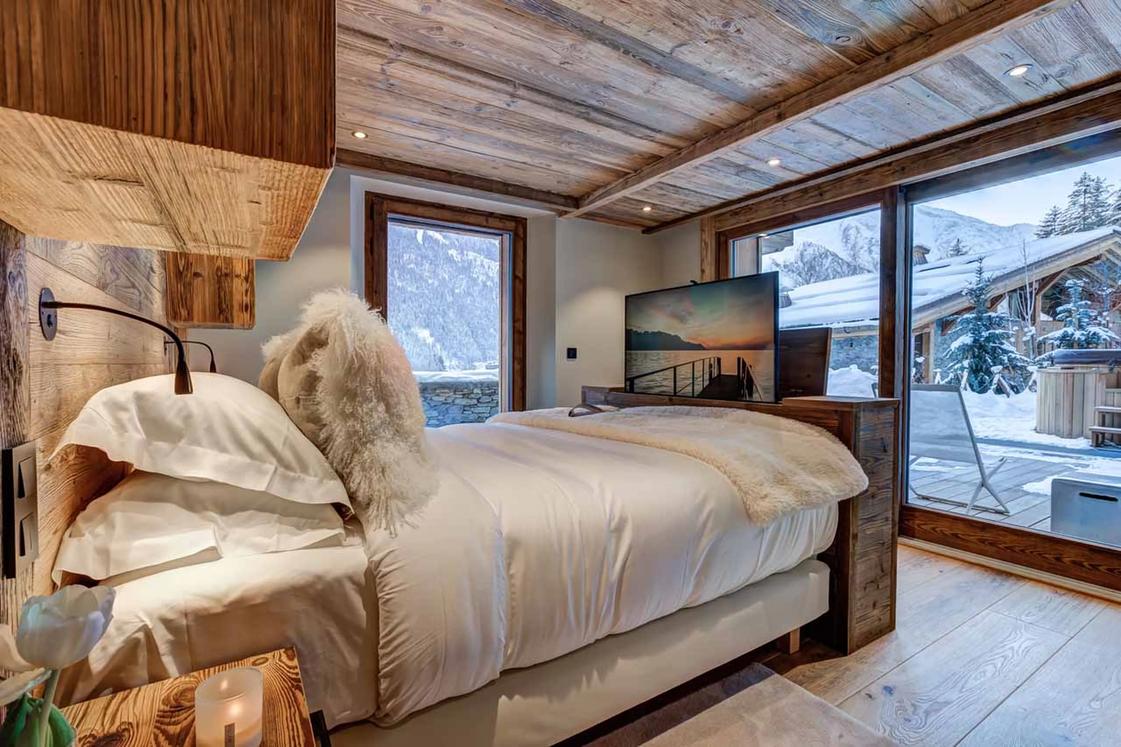 Bedroom two at Chalet Azurite in Chamonix