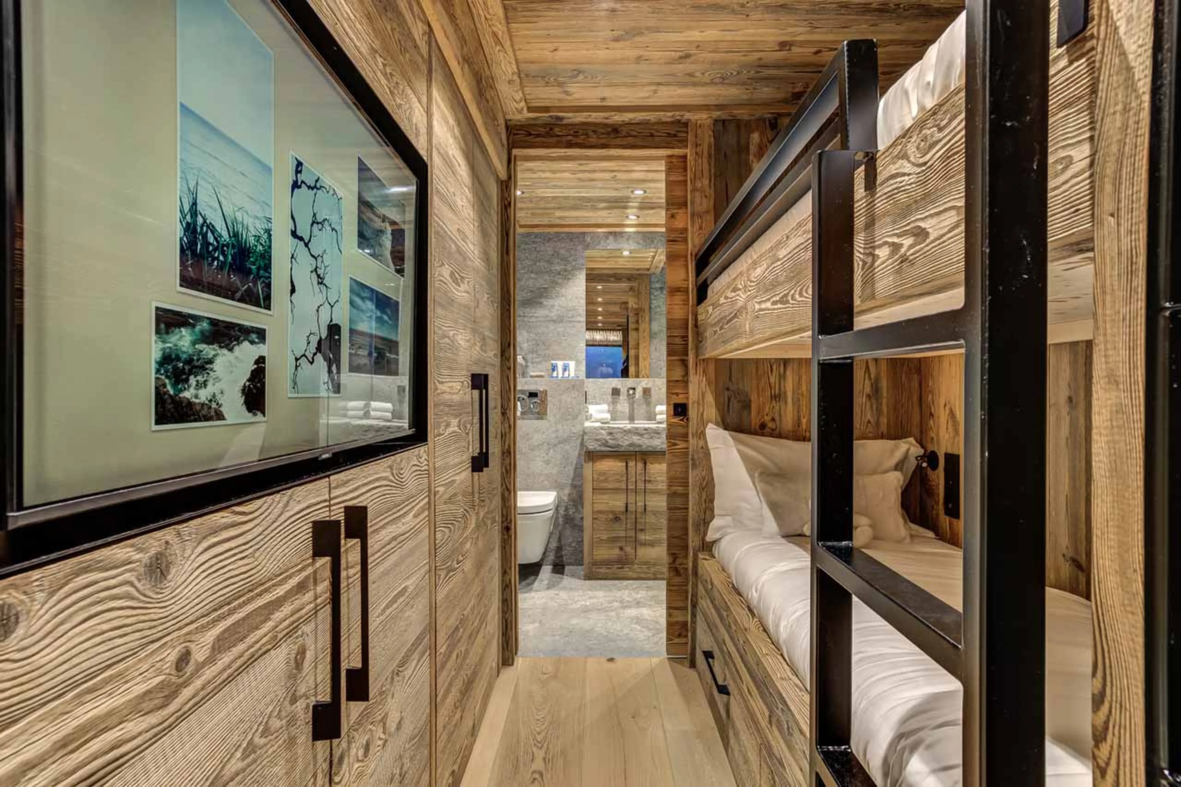 Bedroom five at Chalet Azurite in Chamonix