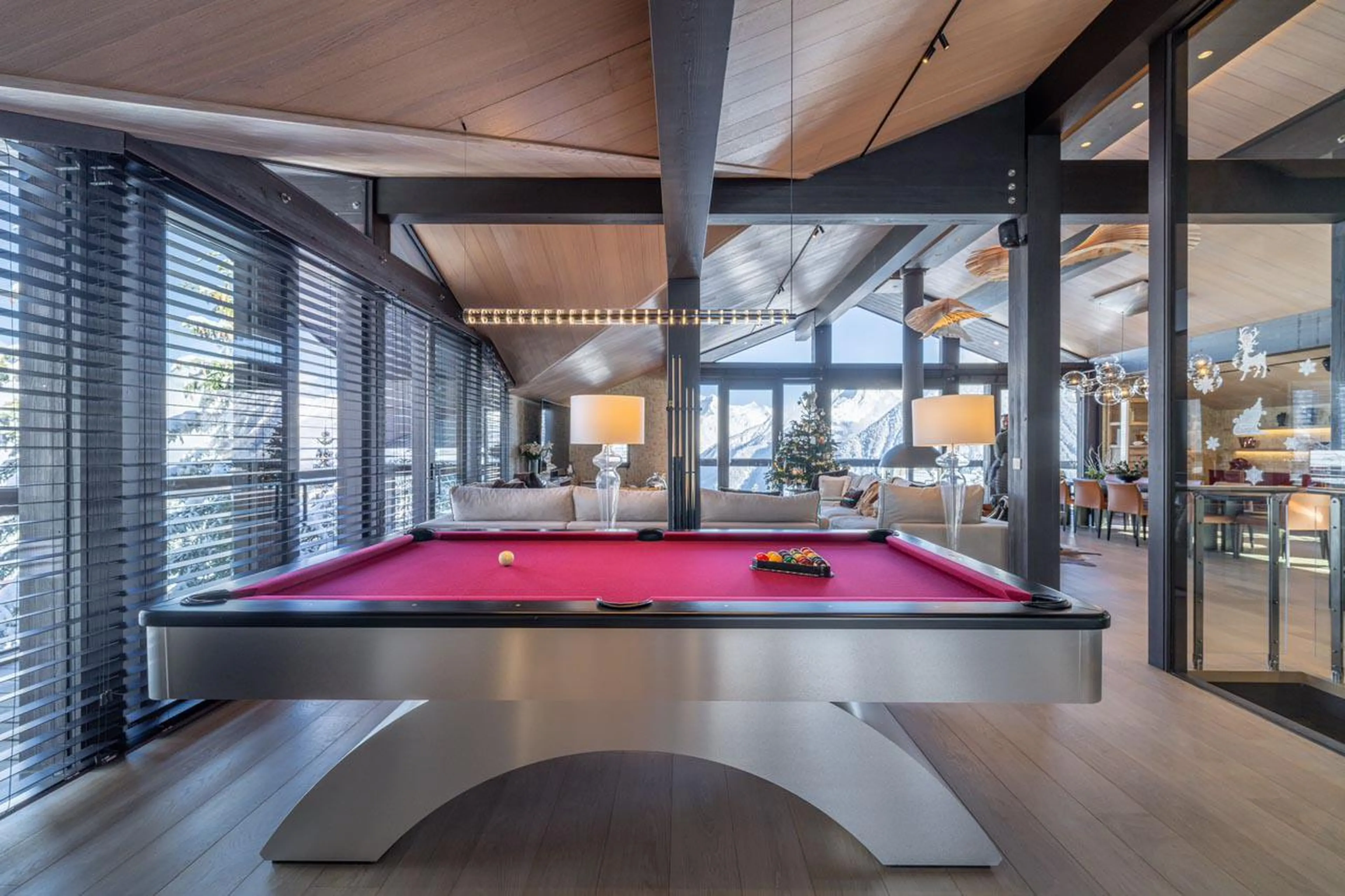 Billiards table at Chalet B in Courchevel 1850