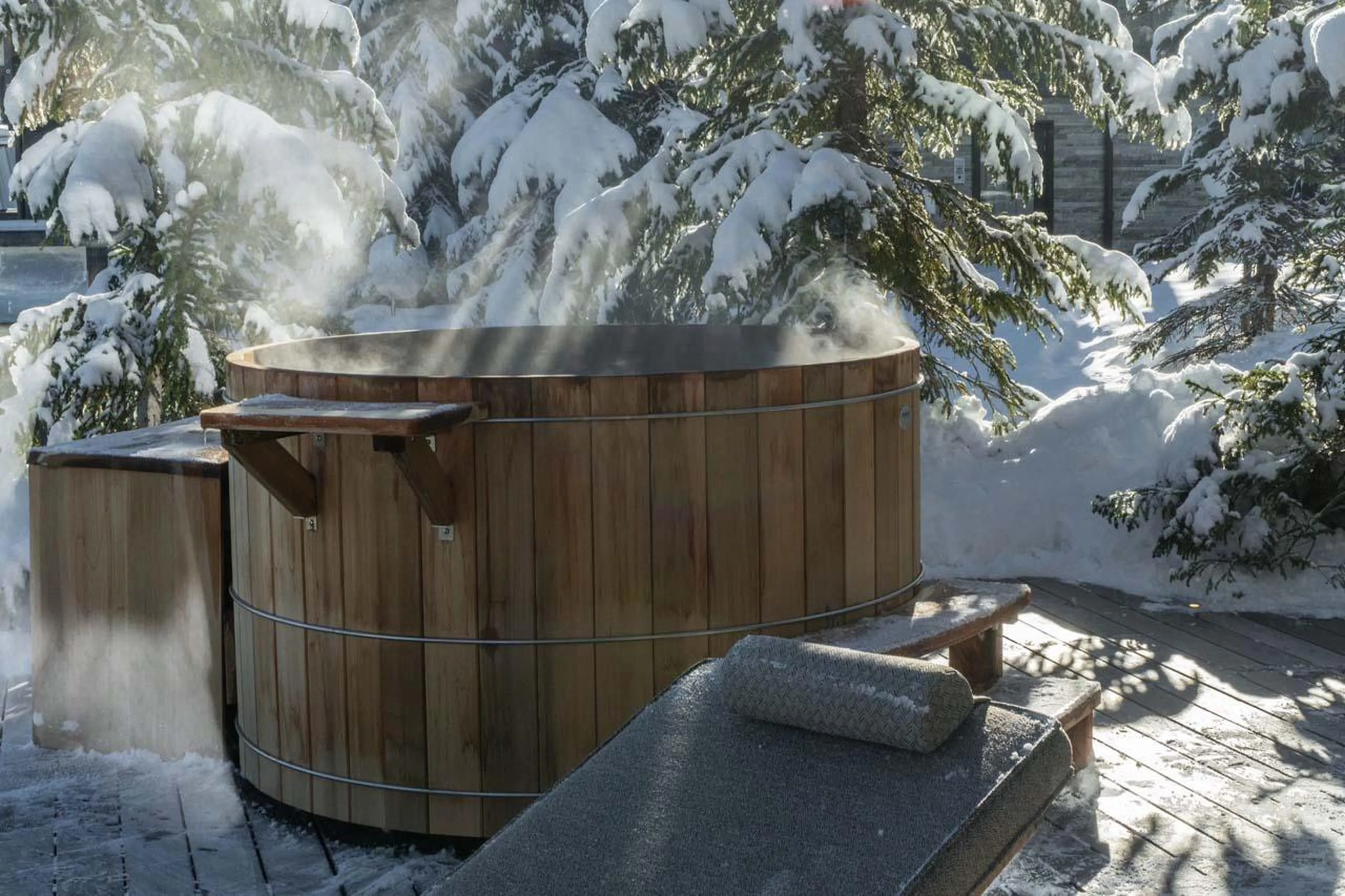Hot tub at Chalet B in Courchevel 1850