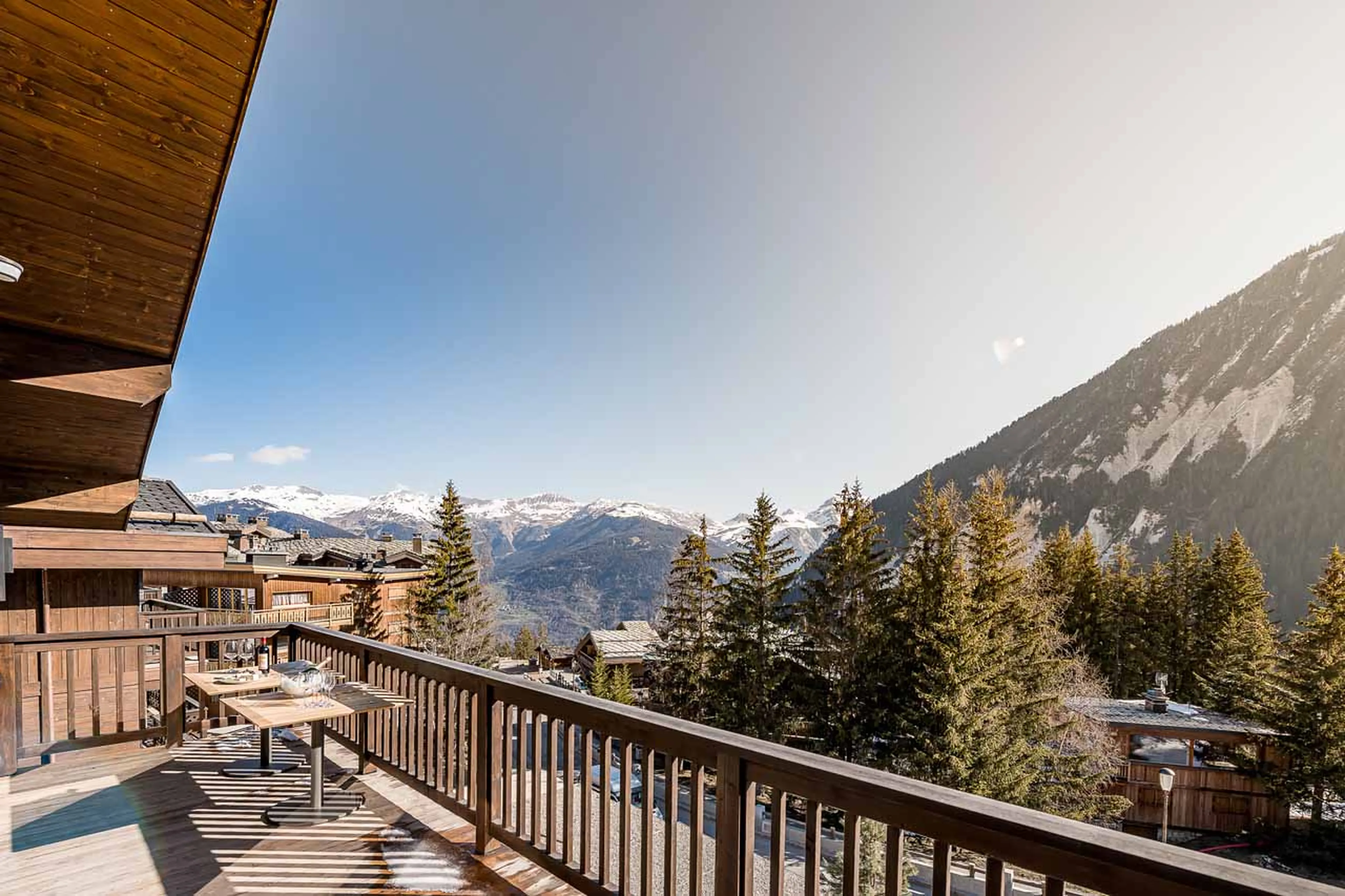 Balcony at Chalet Bacchus in Courchevel 1650