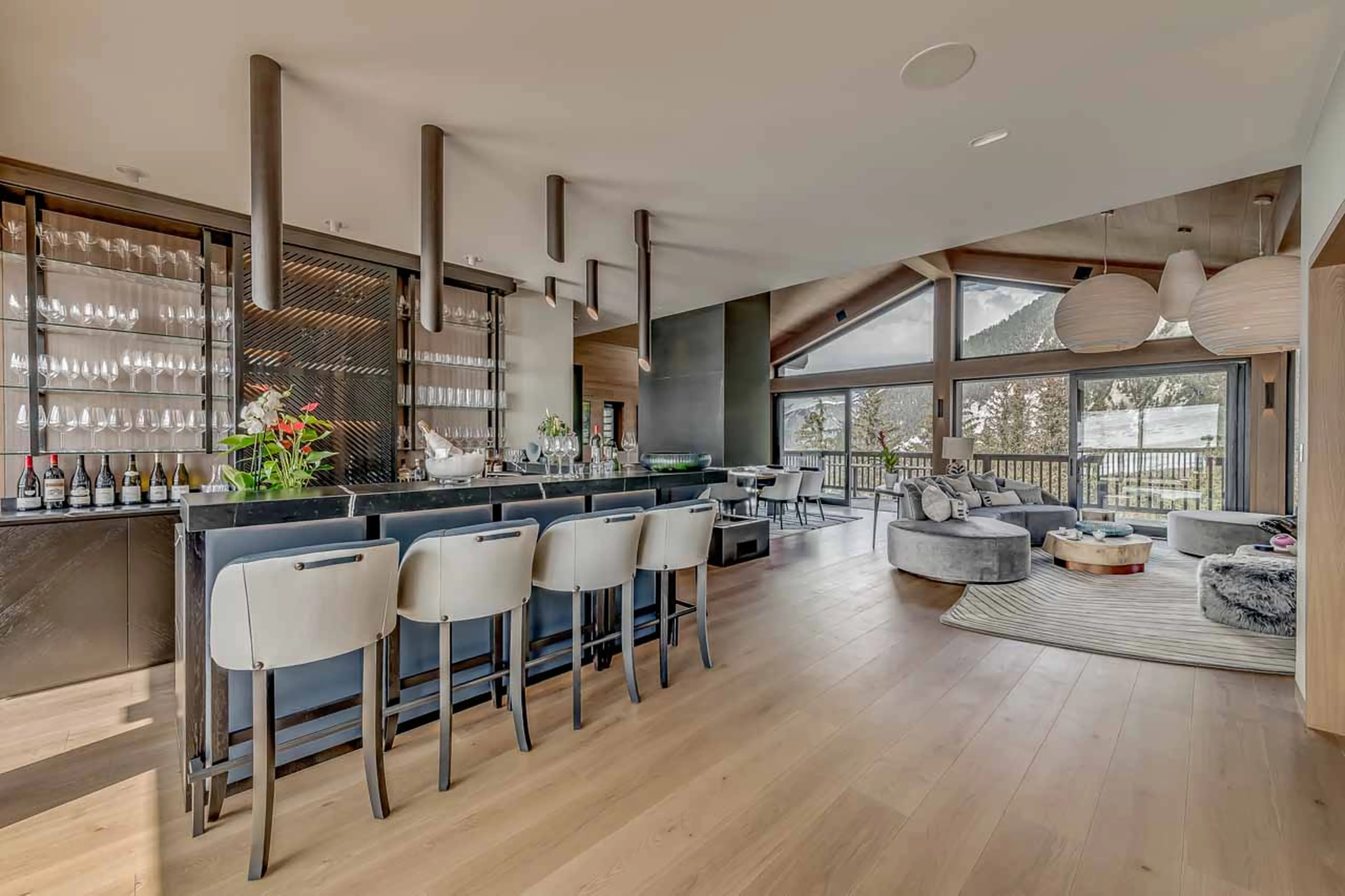 Bar at Chalet Bacchus in Courchevel 1650