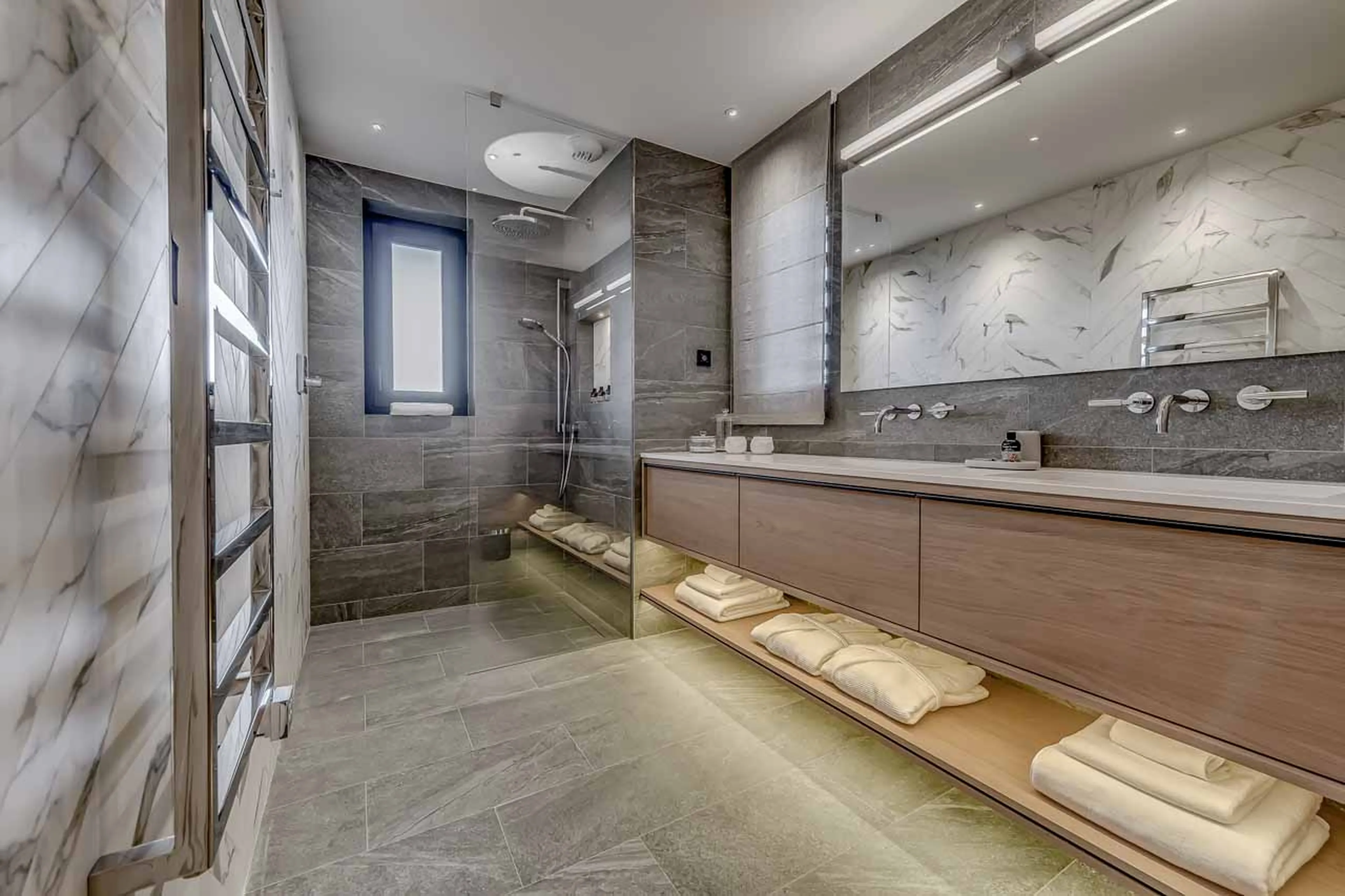 Shower room at Chalet Bacchus in Courchevel 1650