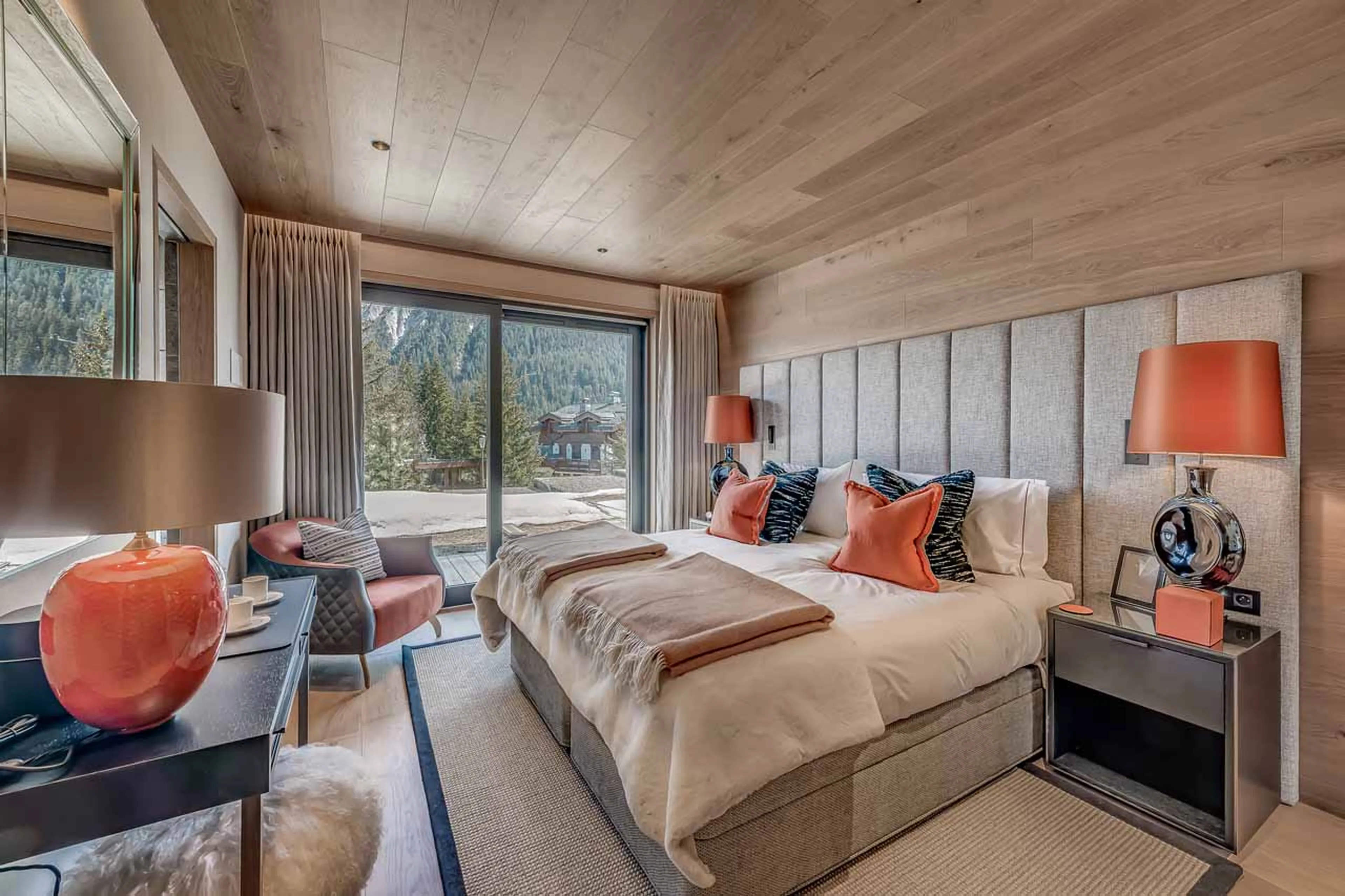 Bedroom six at Chalet Bacchus in Courchevel 1650