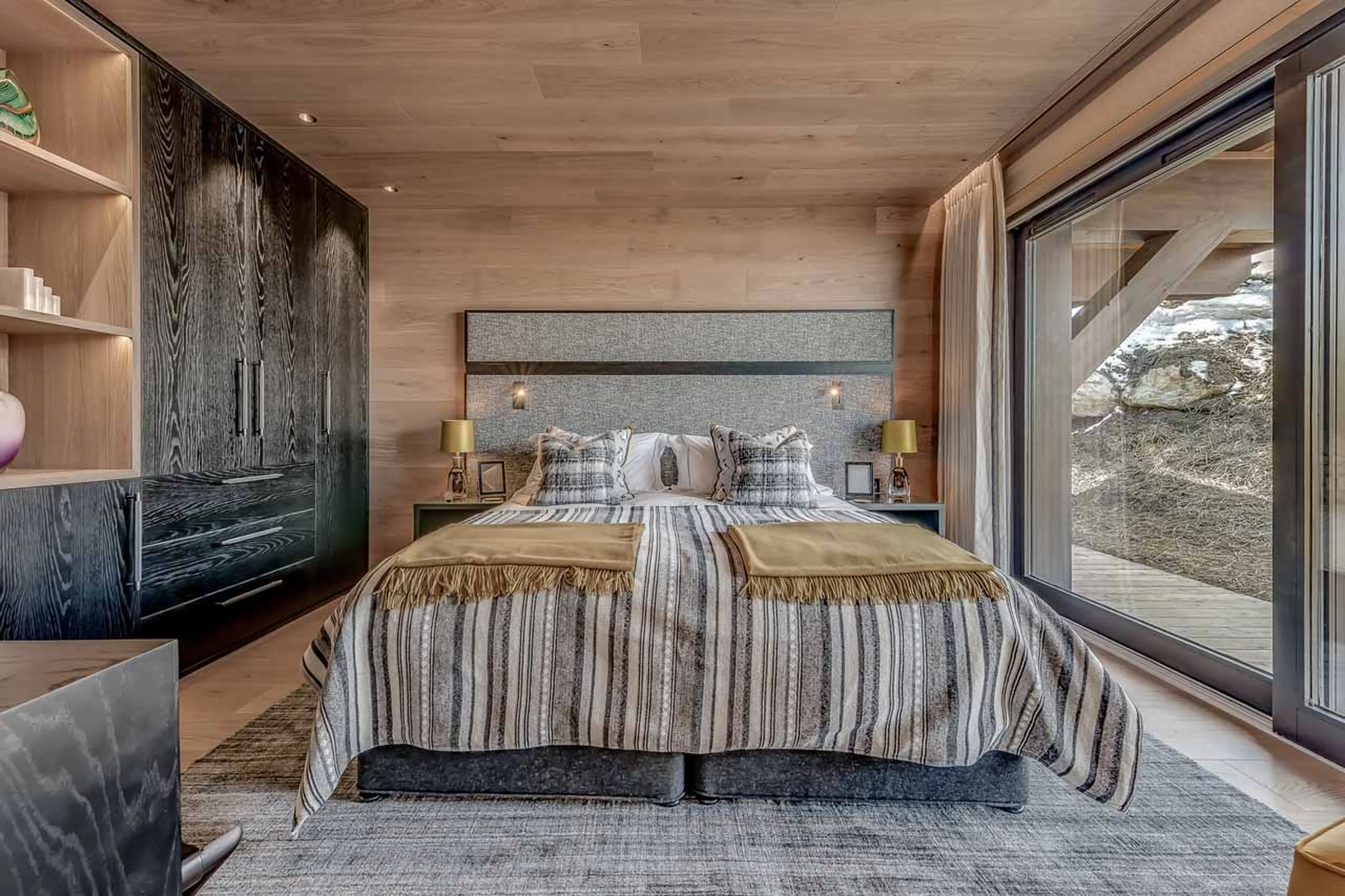 Bedroom four at Chalet Bacchus in Courchevel 1650