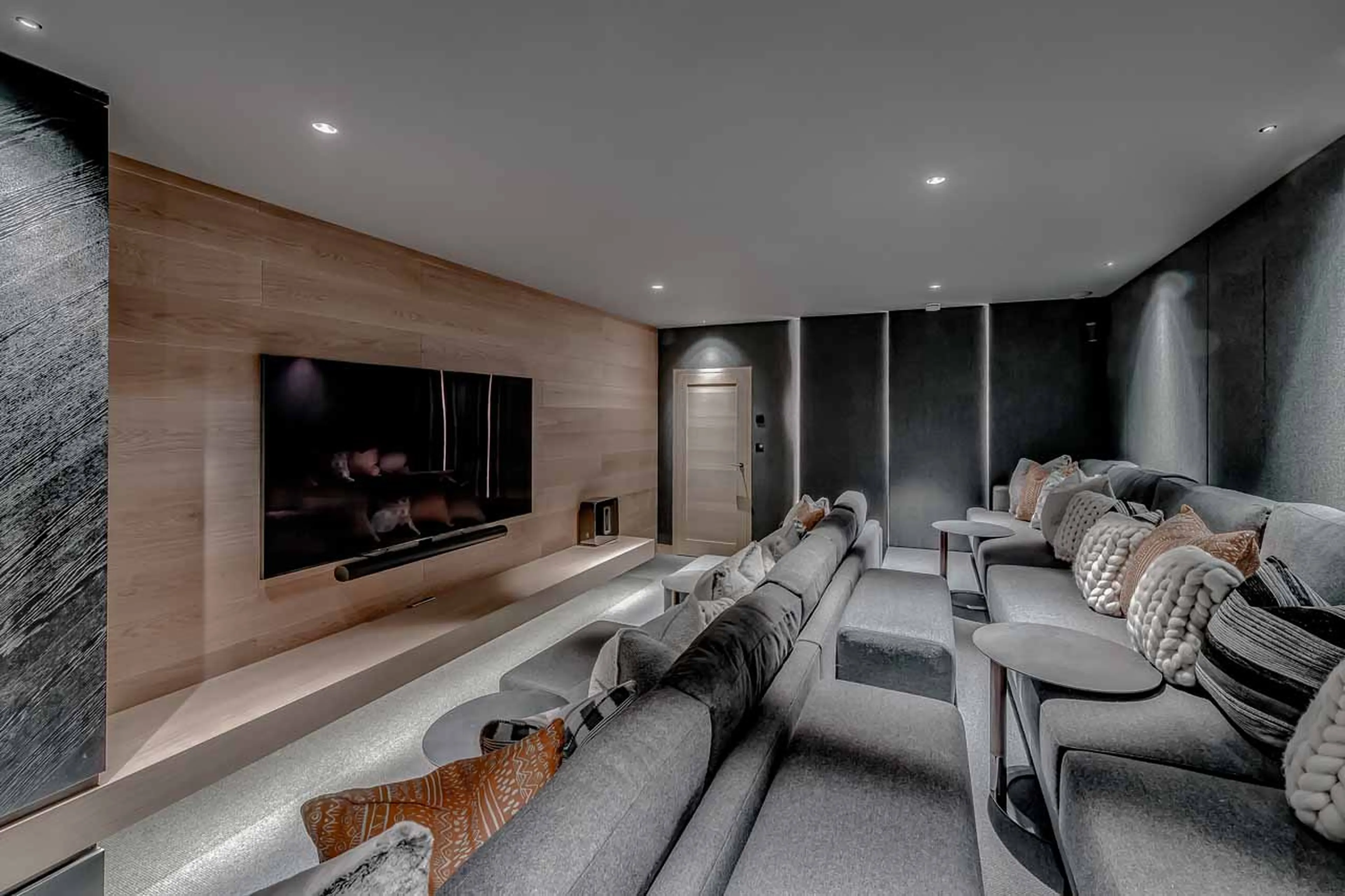 Cinema room at Chalet Bacchus in Courchevel 1650
