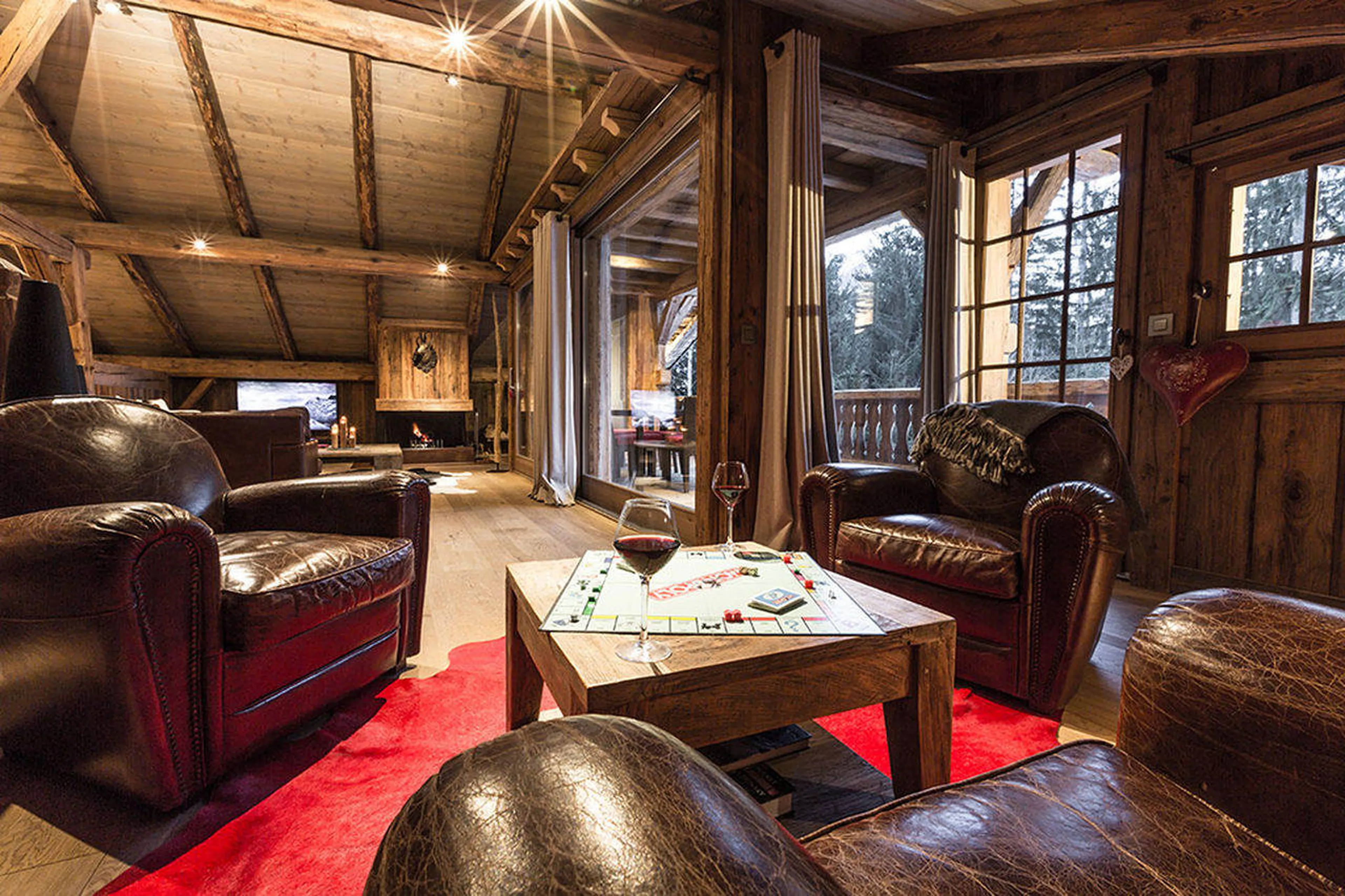 Cosy corner in Chalet Baloo in Chamonix