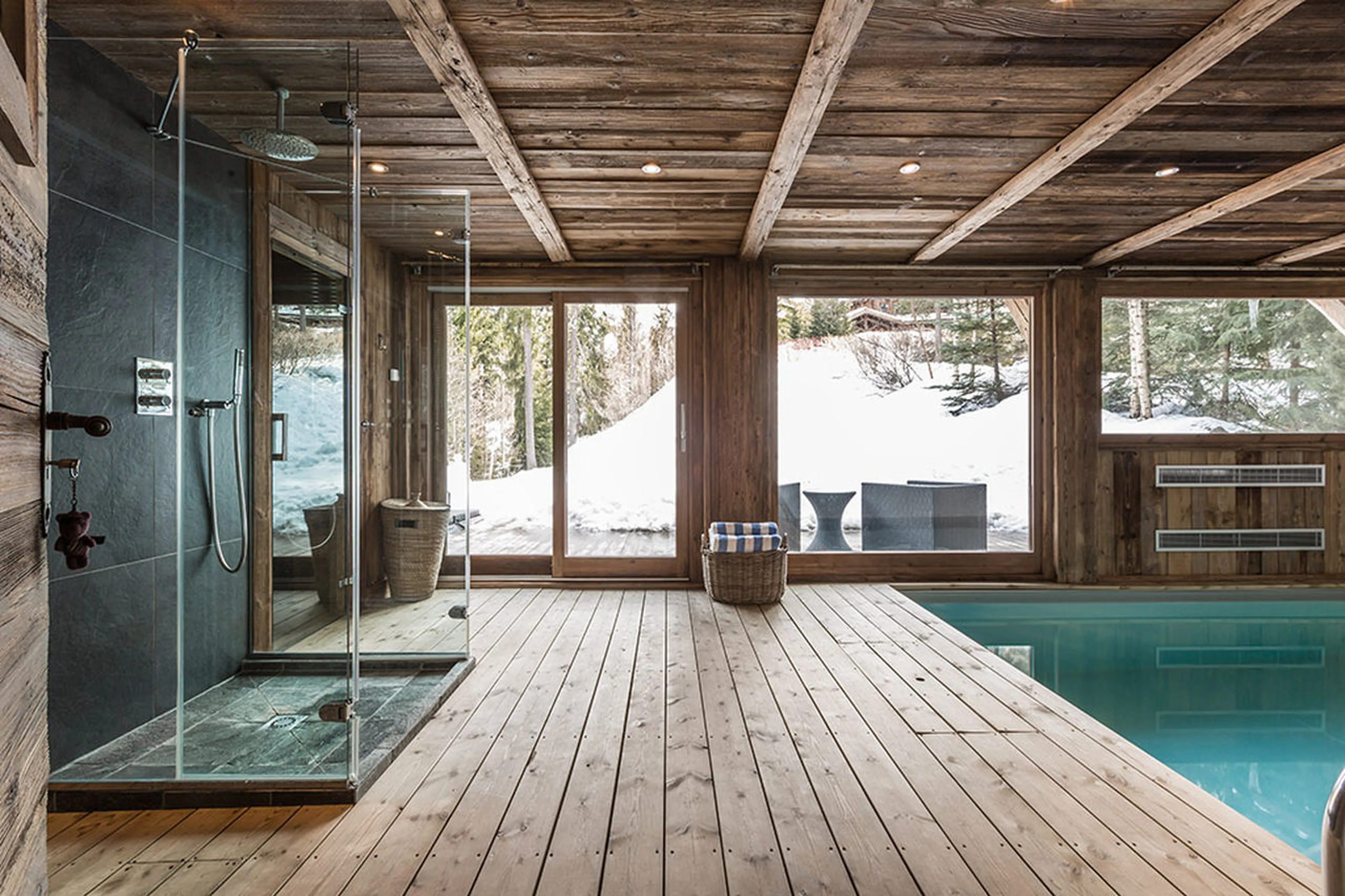 Wellness area in Chalet Baloo in Chamonix