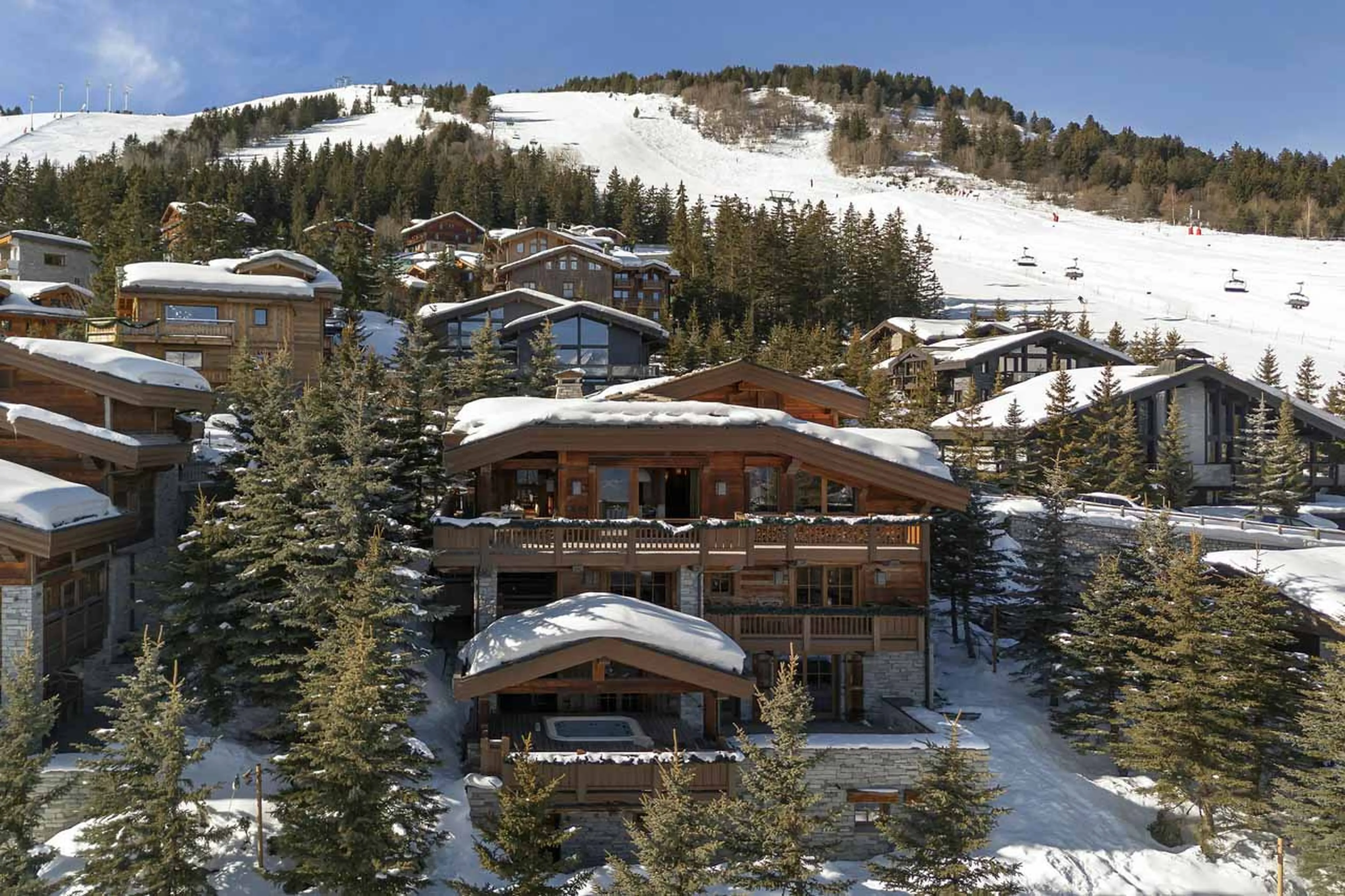 Exterior of Chalet Les Bastidons  in Courchevel 1850