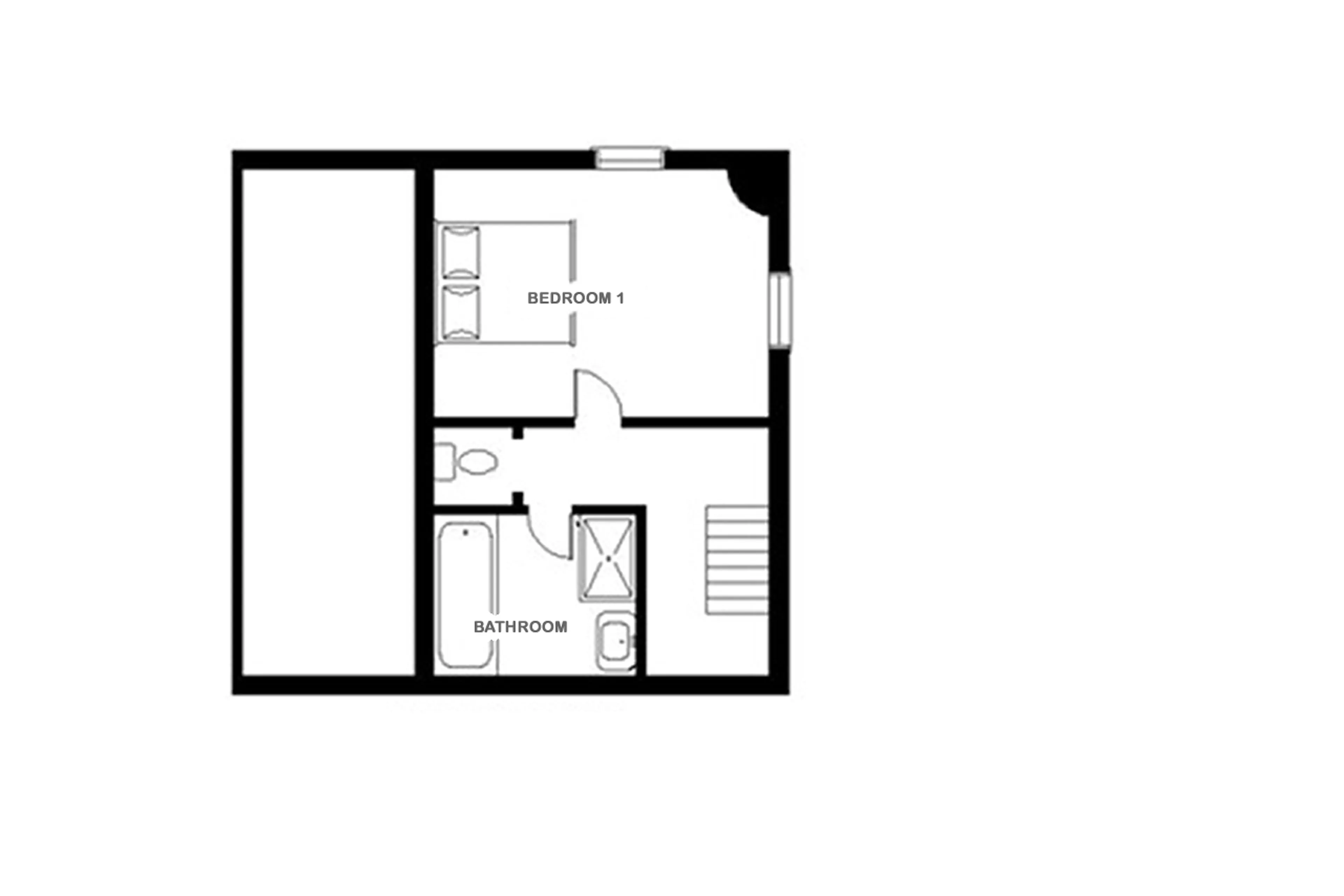 Level 3 floor plan of Chalet Bear in Klosters