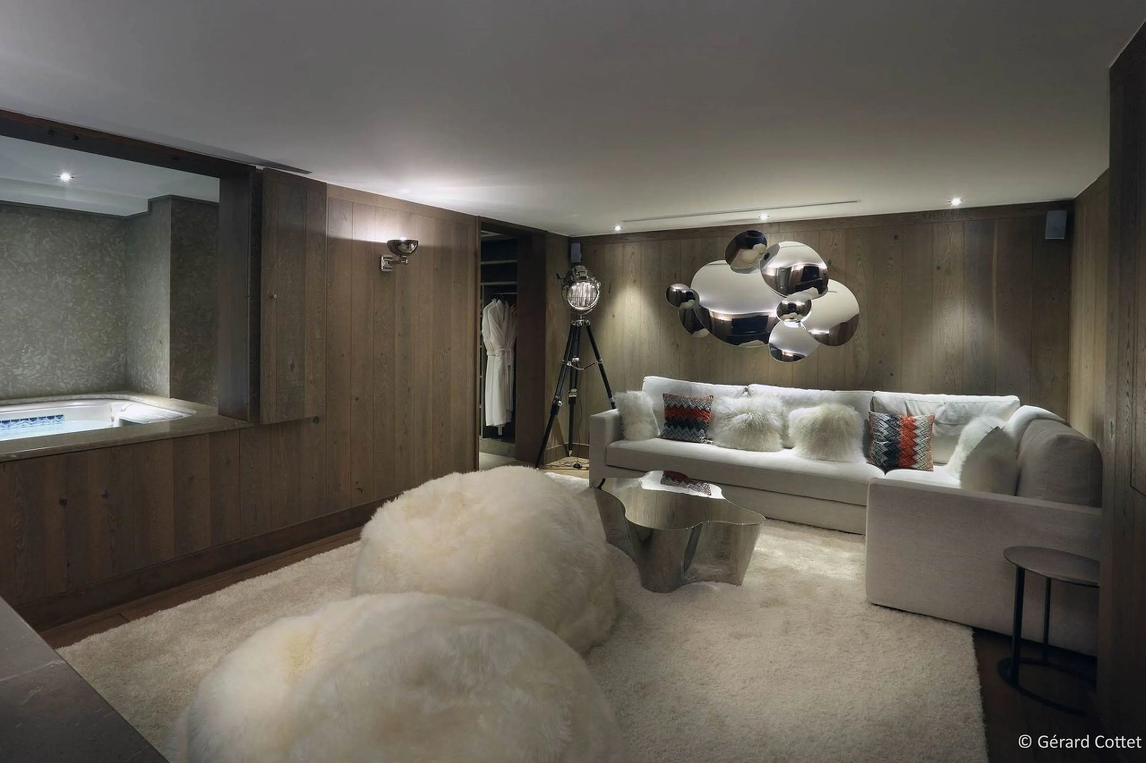 Wellness area in Chalet Beaumont in Courchevel 1650