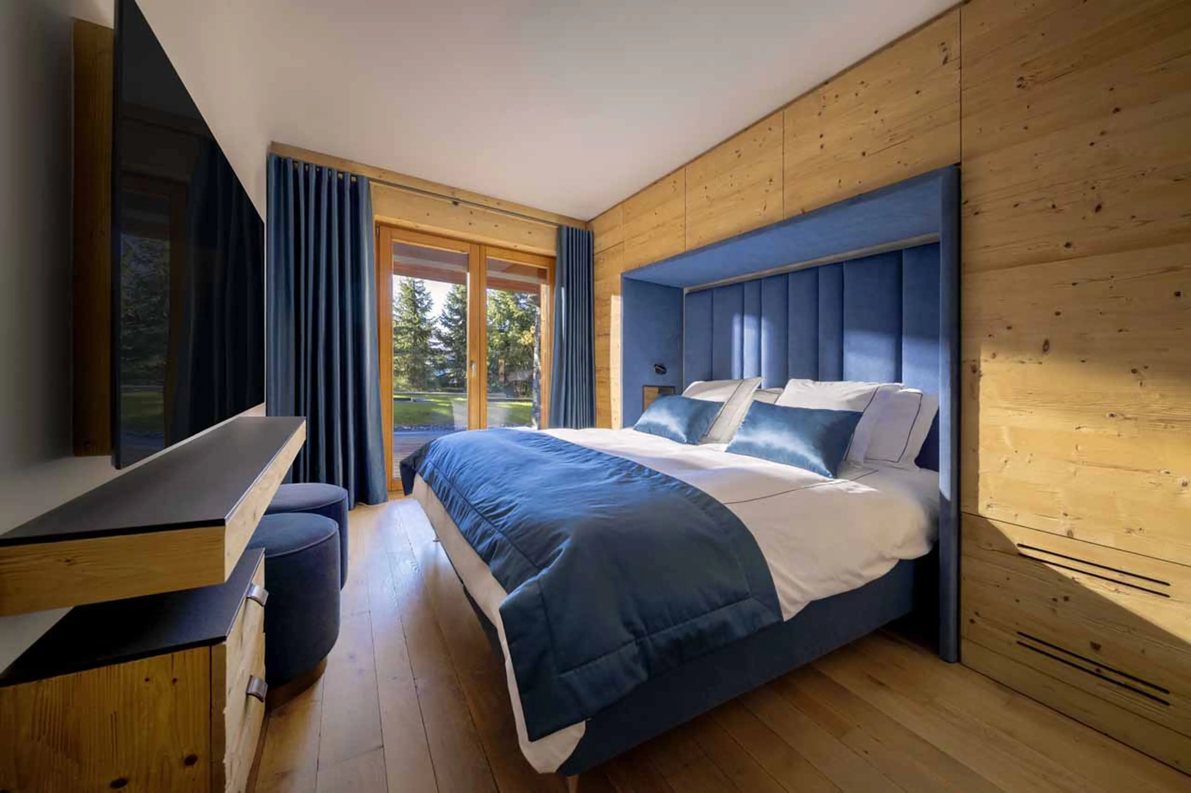 Bedroom two at Chalet Belle Claire in Verbier