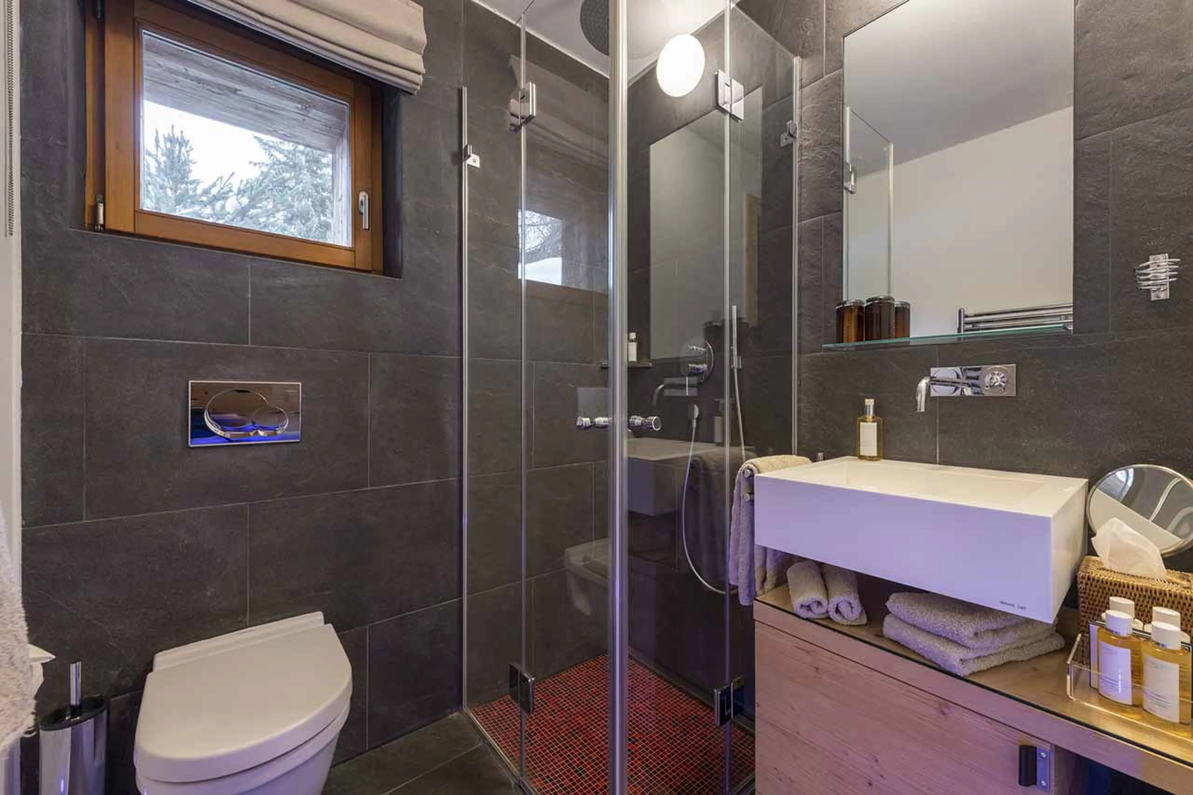 Bathroom three at Chalet Belle Claire in Verbier