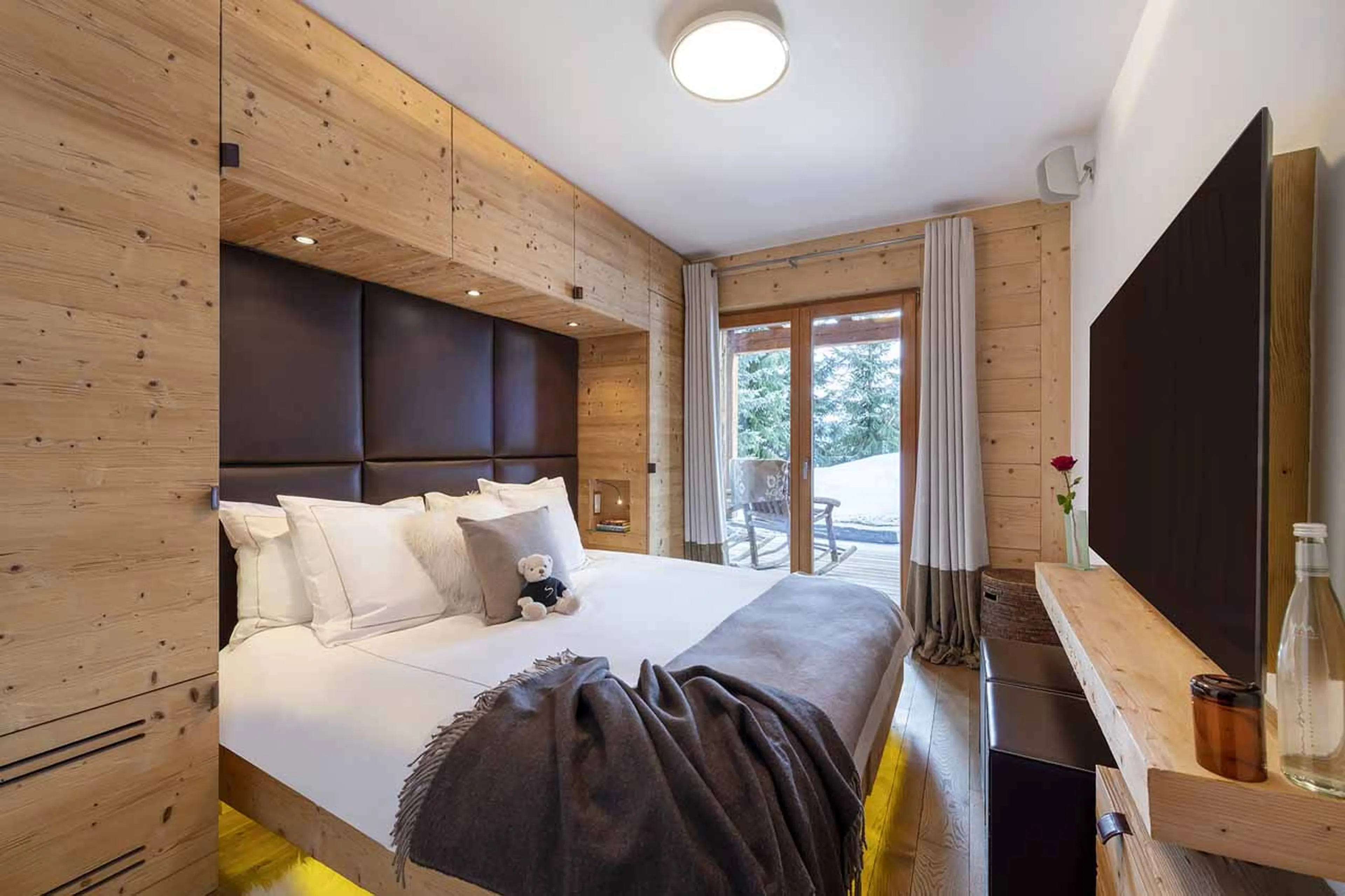 Bedroom four at Chalet Belle Claire in Verbier