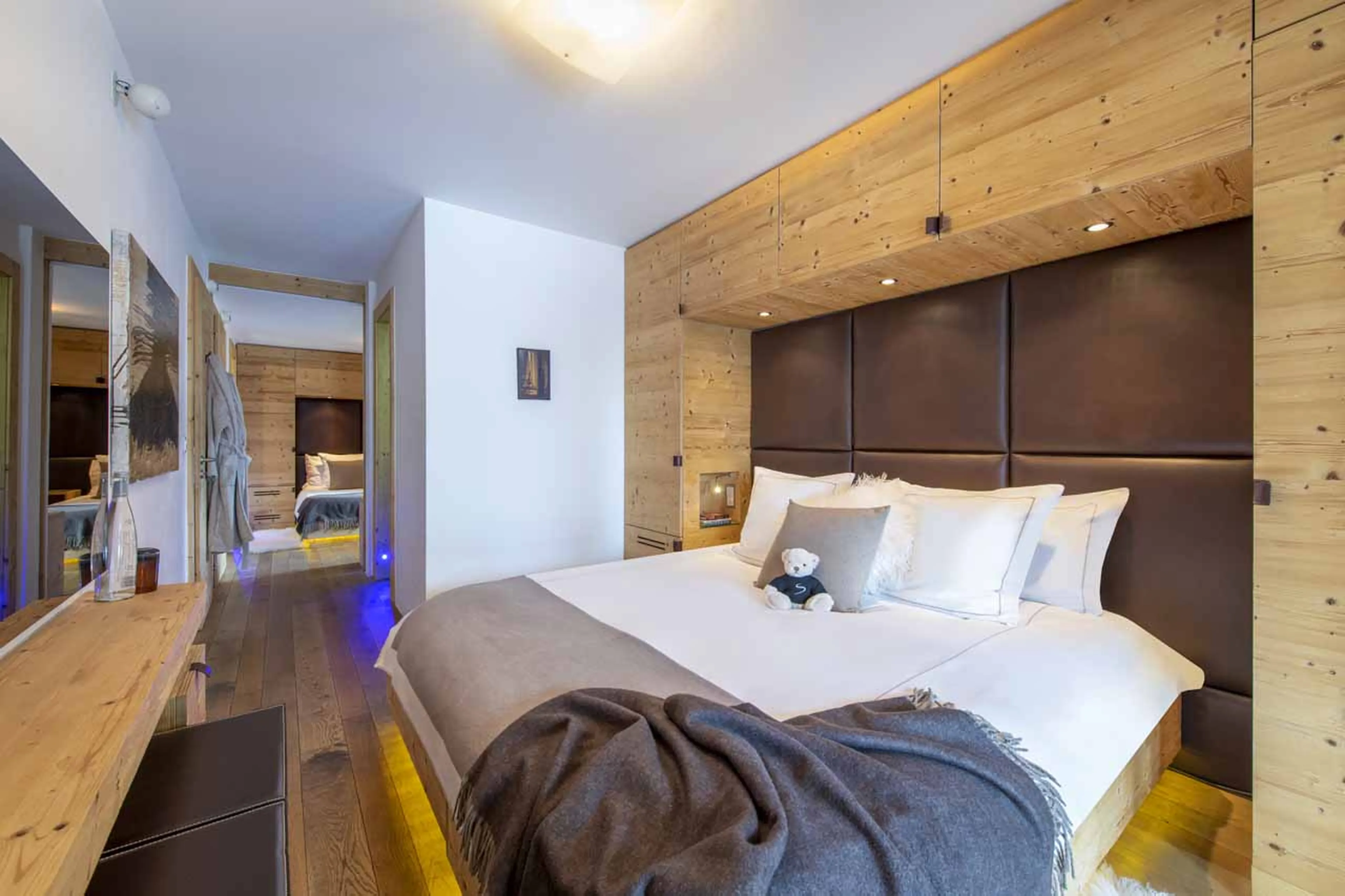 Bedroom four family suite at Chalet Belle Claire in Verbier