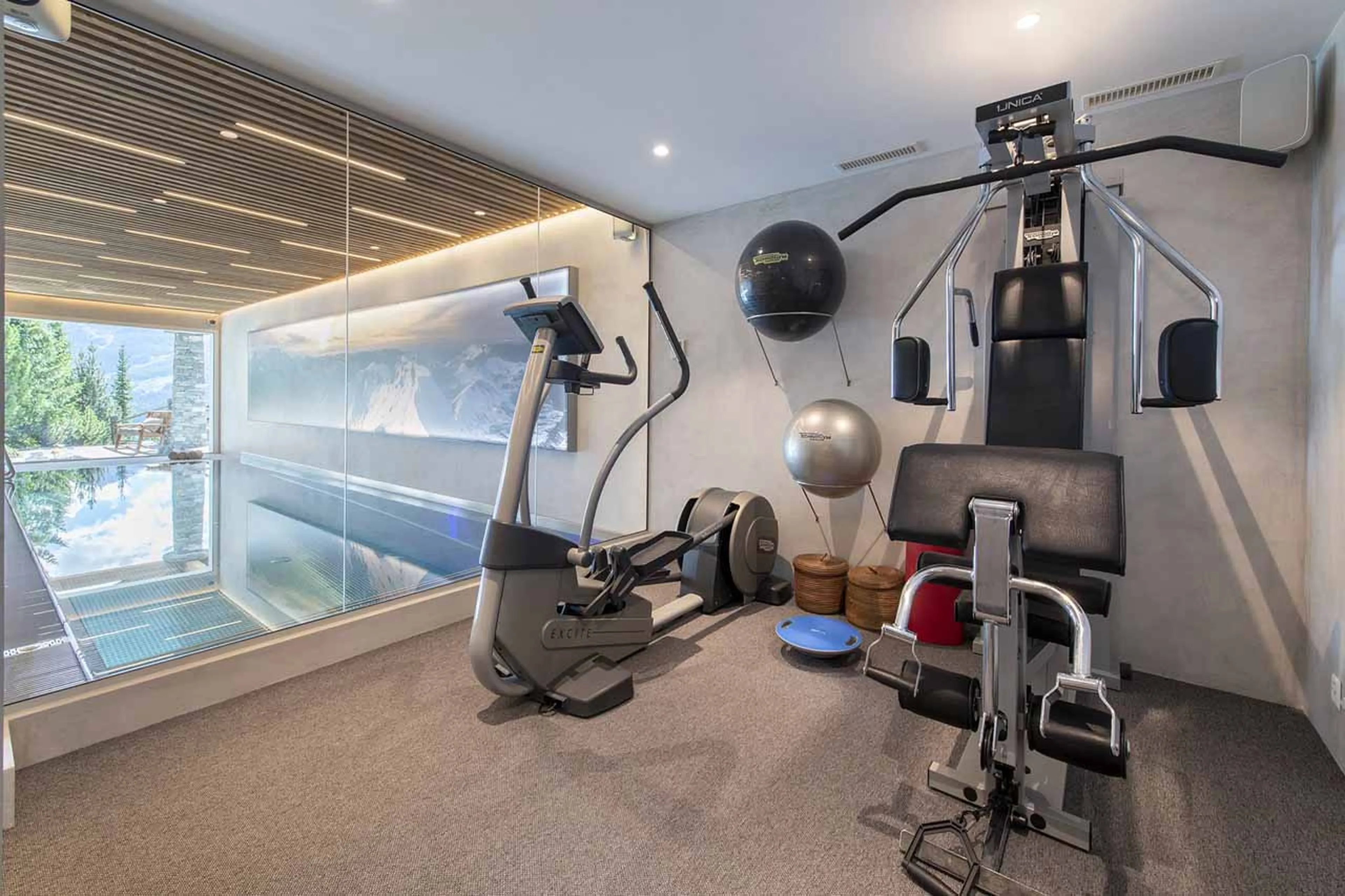 Technogym at Chalet Belle Claire in Verbier