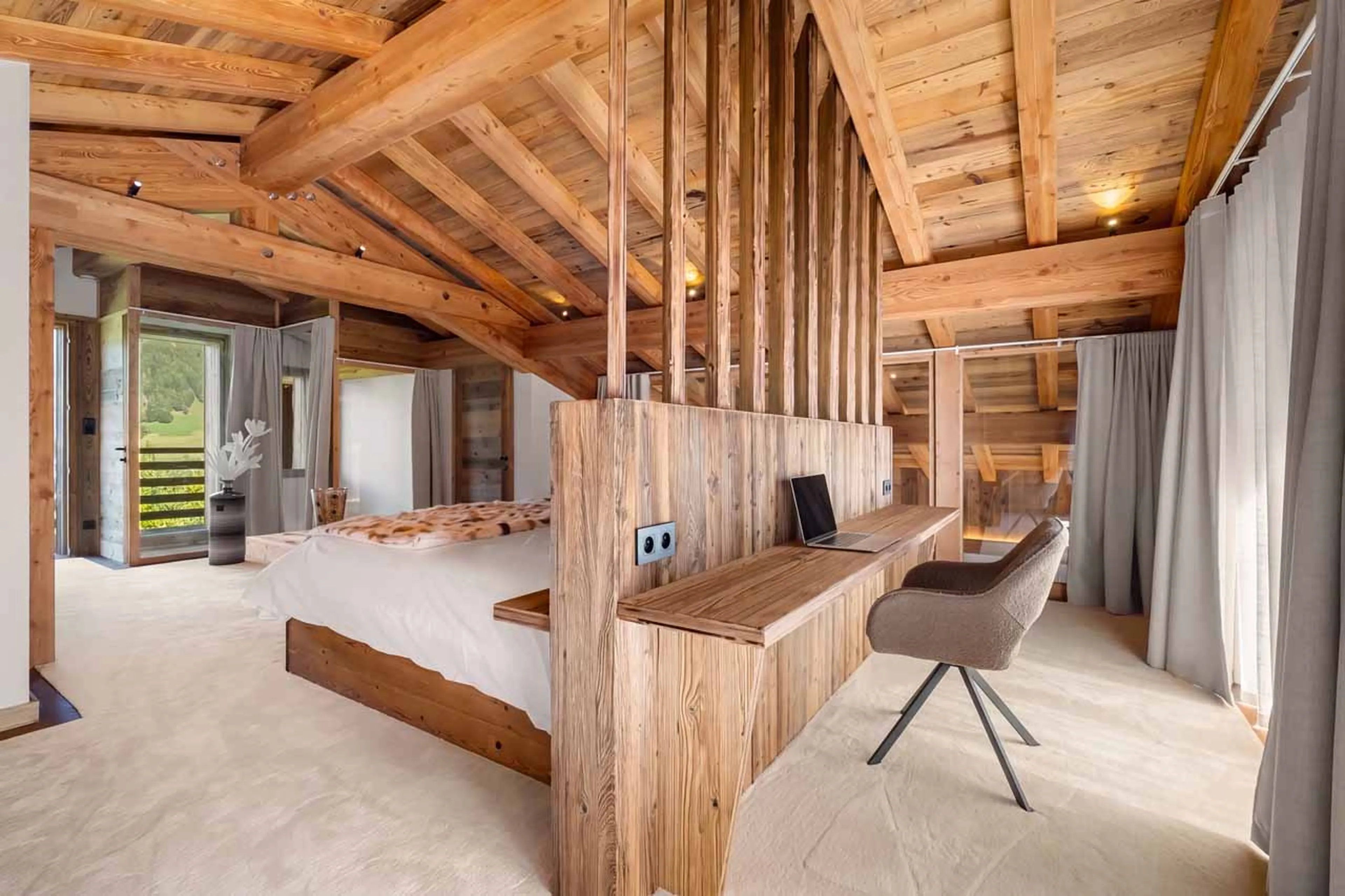 Bedroom 1 at Chalet Bellezza in Megeve