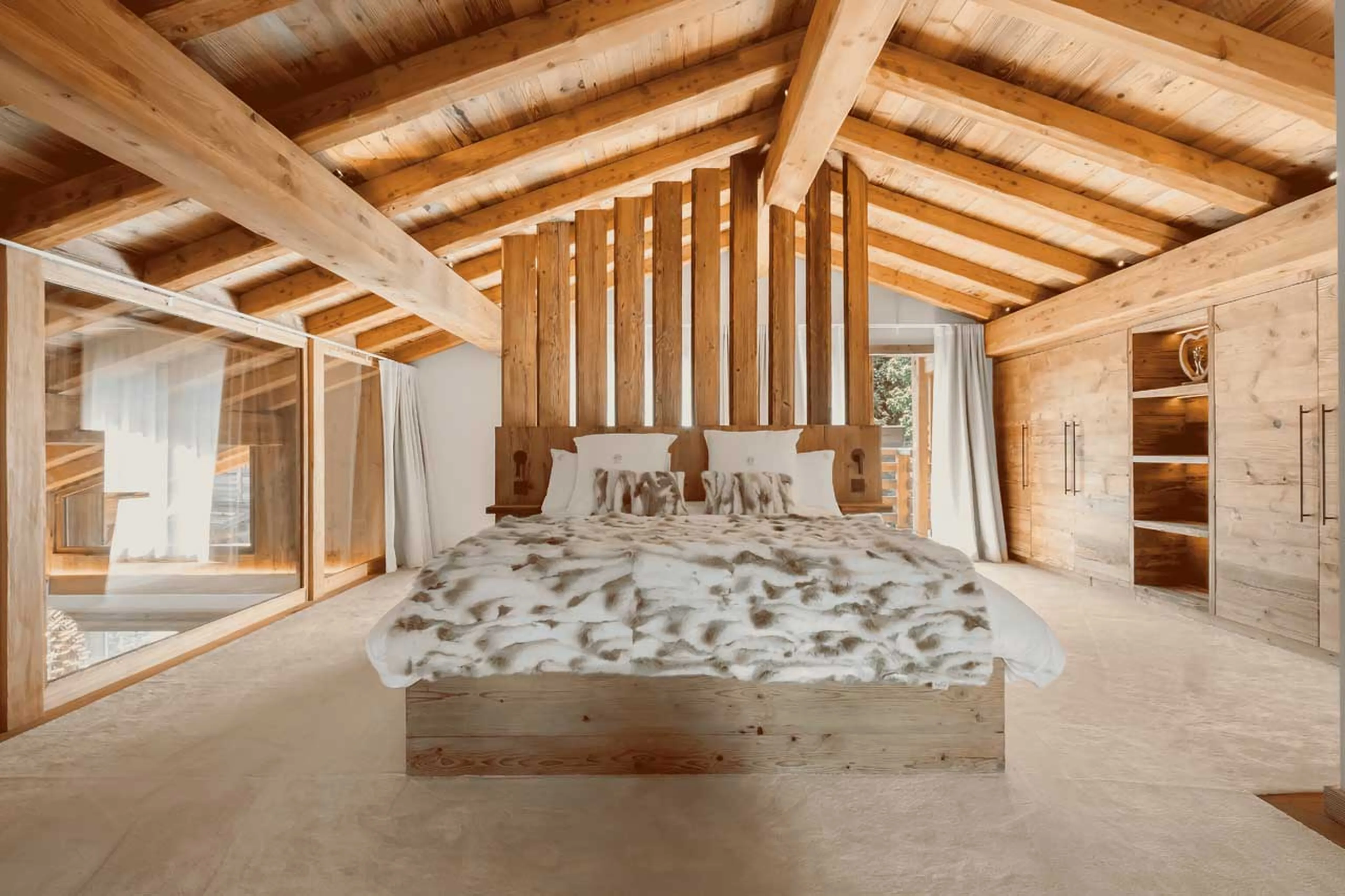 Bedroom 1 bed at Chalet Bellezza in Megeve