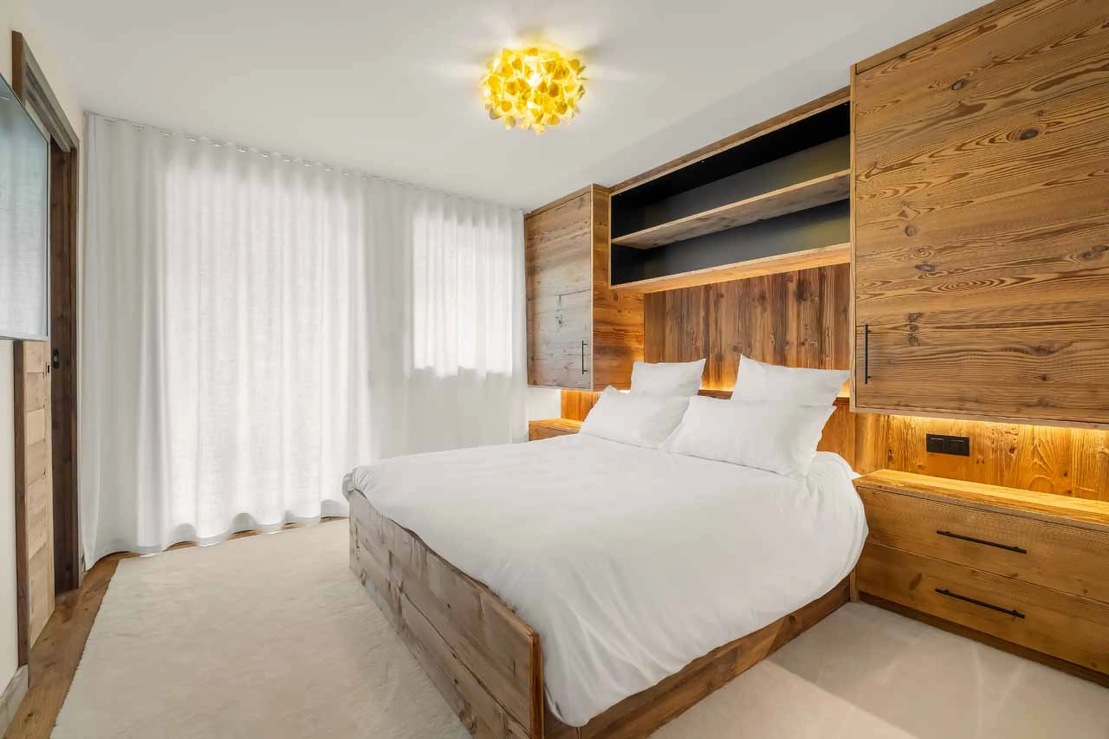 Bedroom 2 at Chalet Bellezza in Megeve