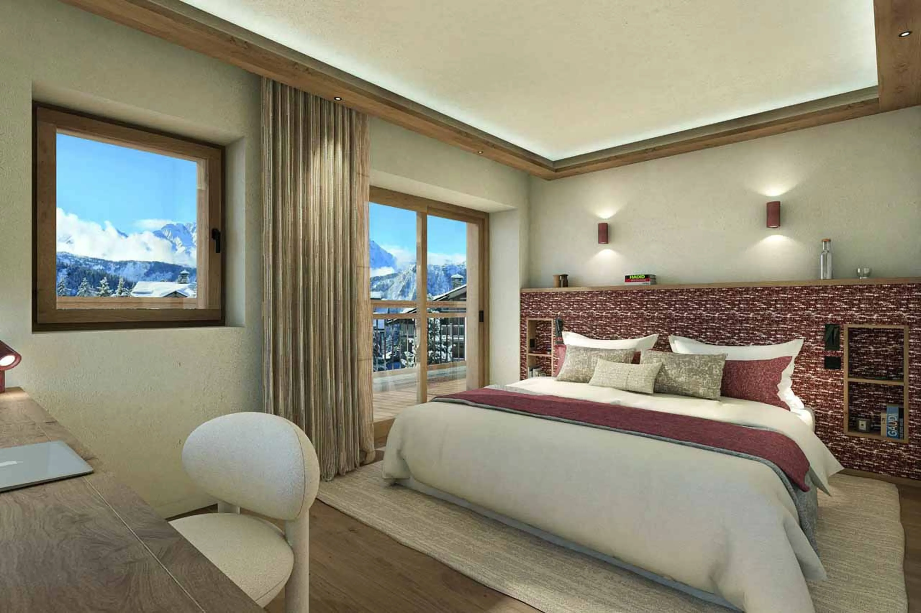 Bedroom 2 at Chalet Belrio in Courchevel 1550