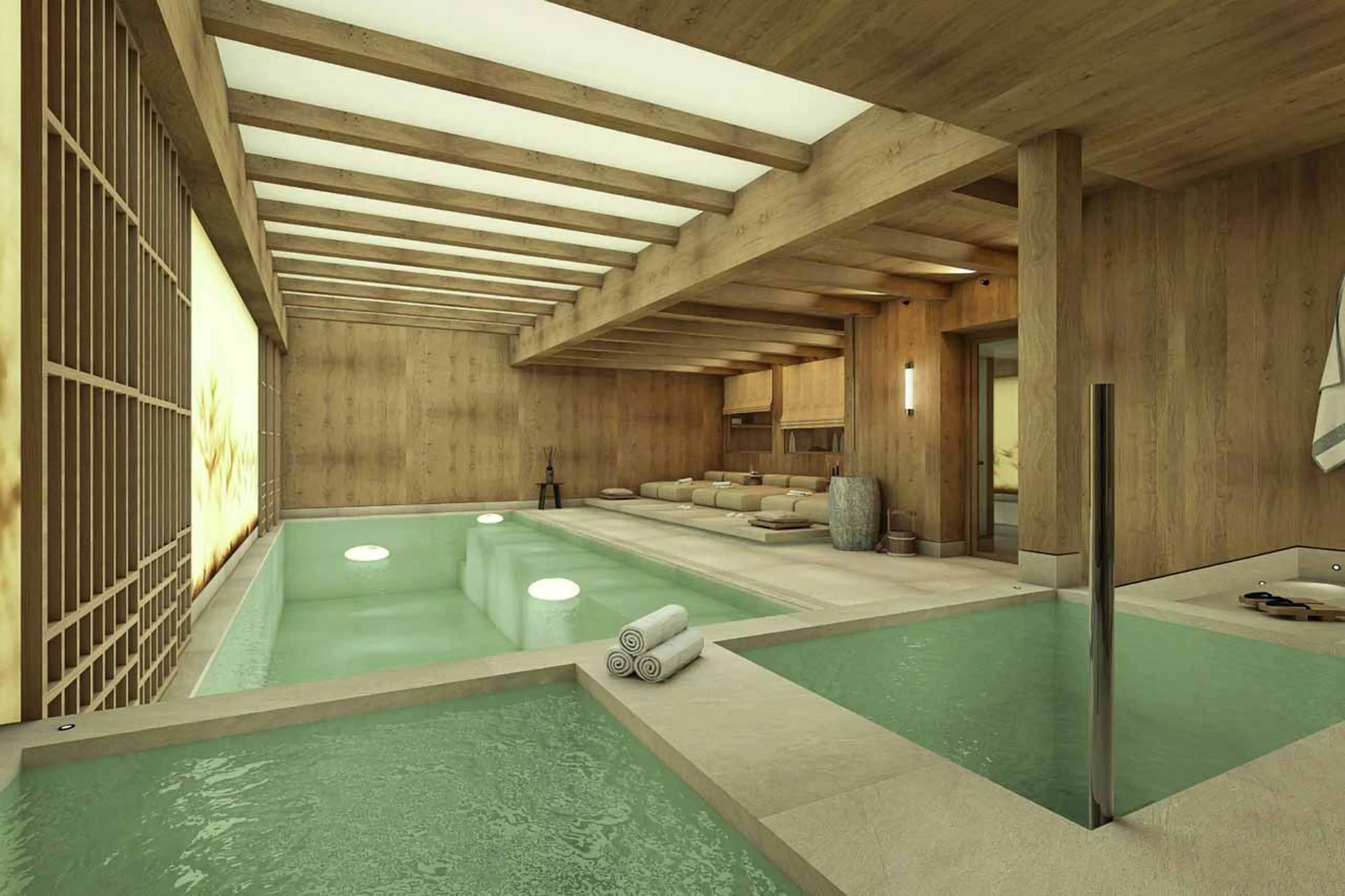 Spa hot tub at Chalet Belrio in Courchevel 1550