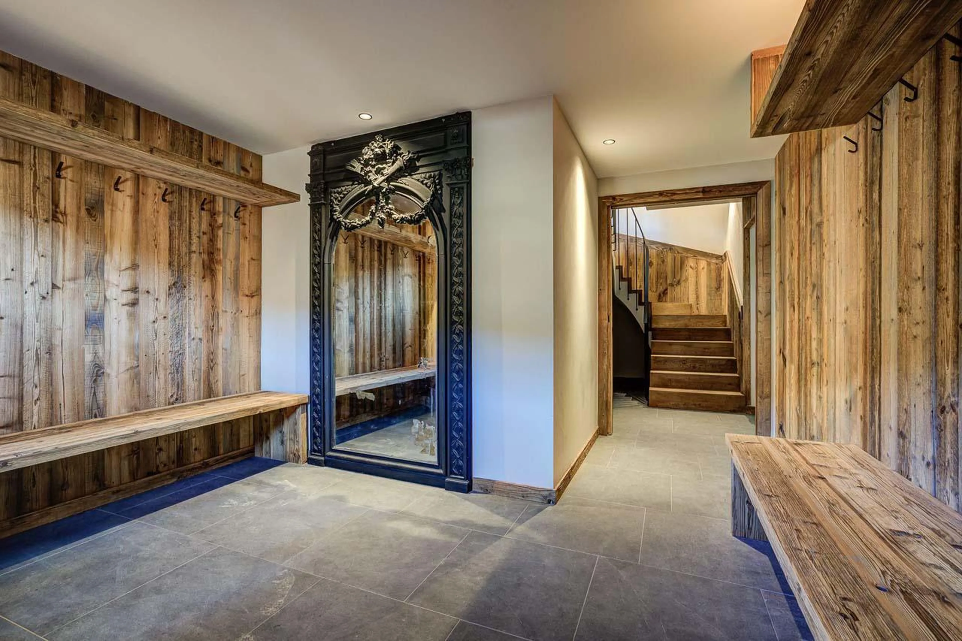 Entrance hall at Chalet Bergeronnette in Meribel