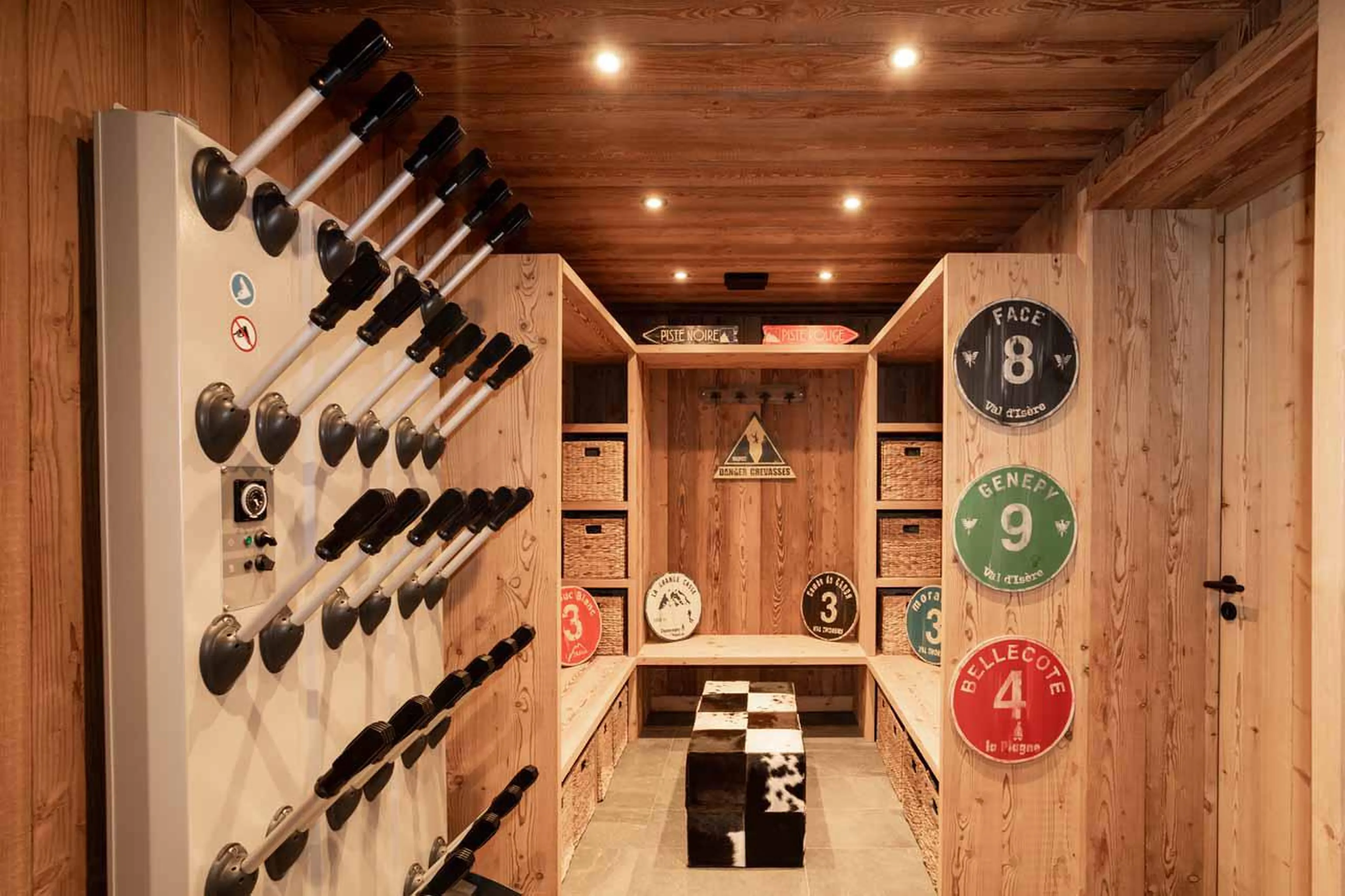 Ski room at Chalet Berlioz in Meribel