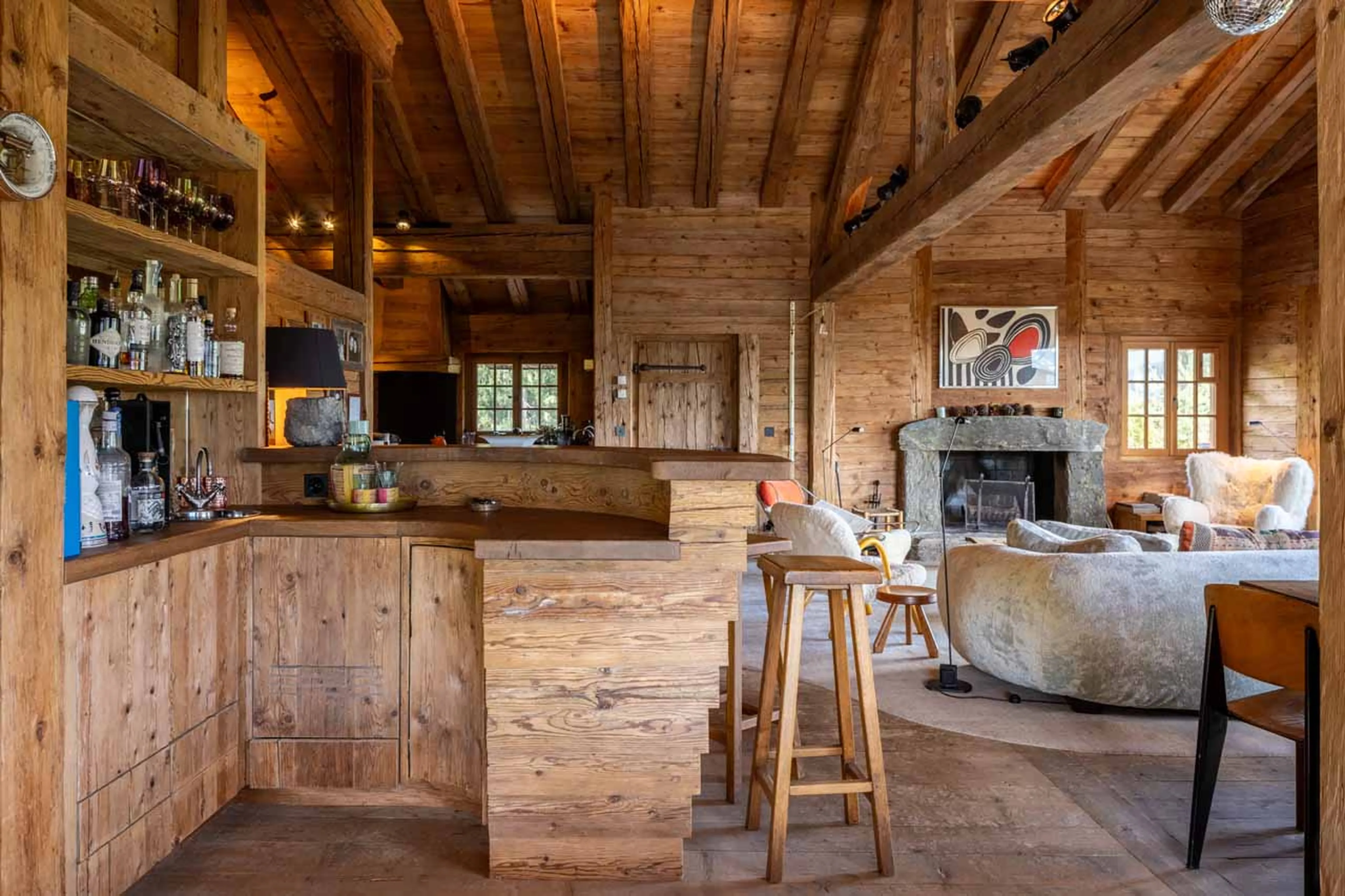 Breakfast bar at Chalet Bibi in Verbier