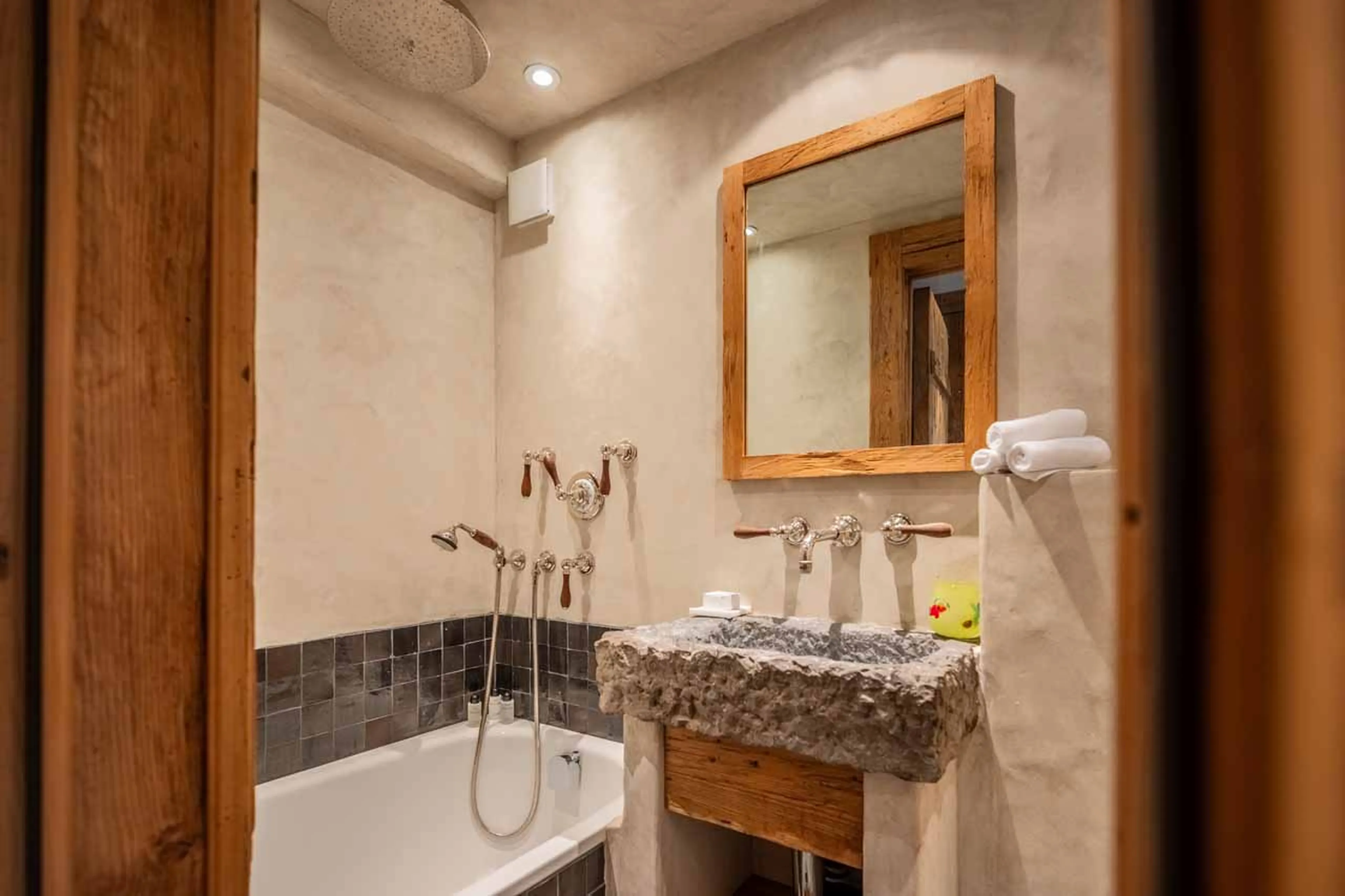 Bathroom two at Chalet Bibi in Verbier
