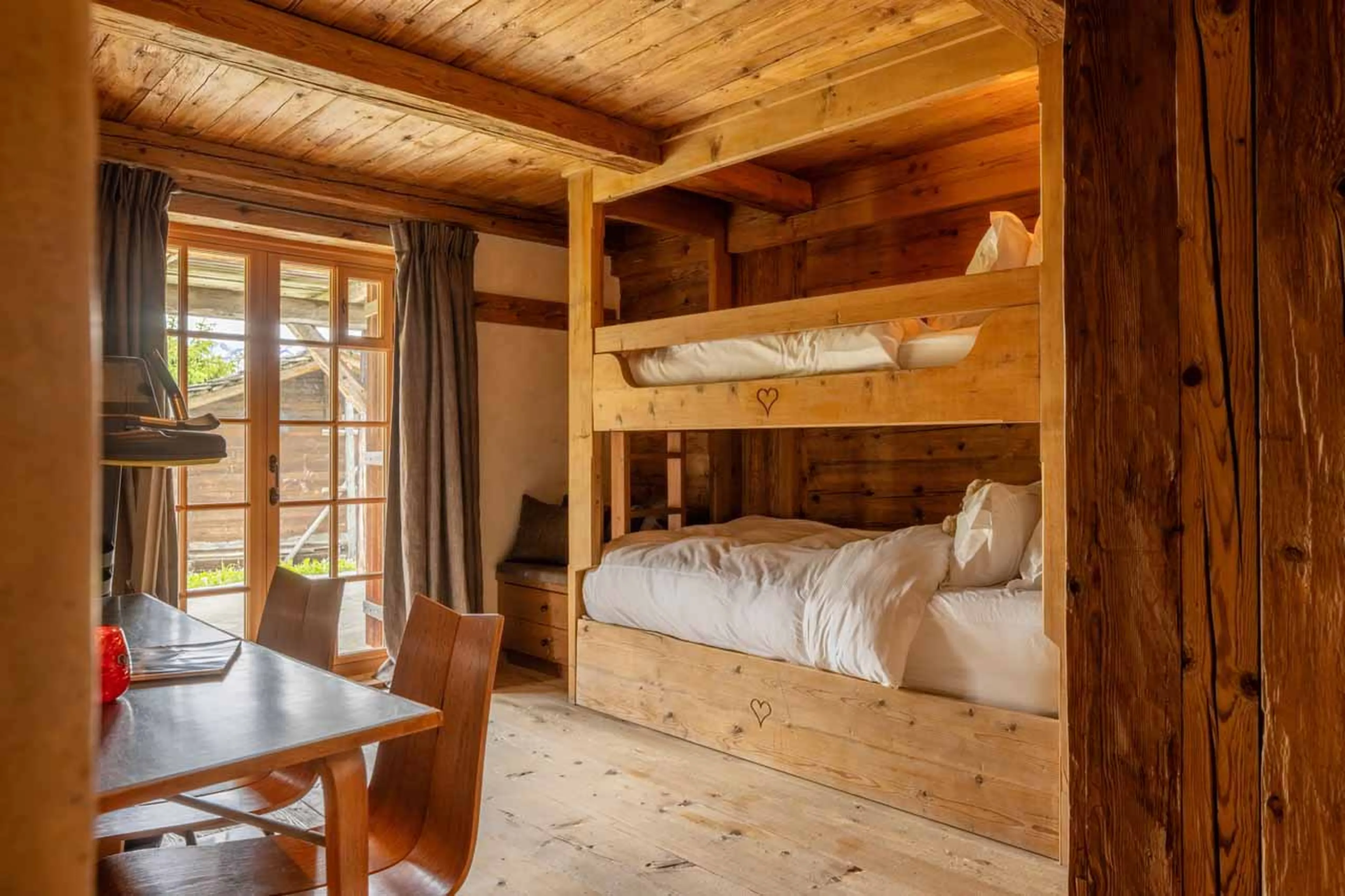Bedroom four at Chalet Bibi in Verbier