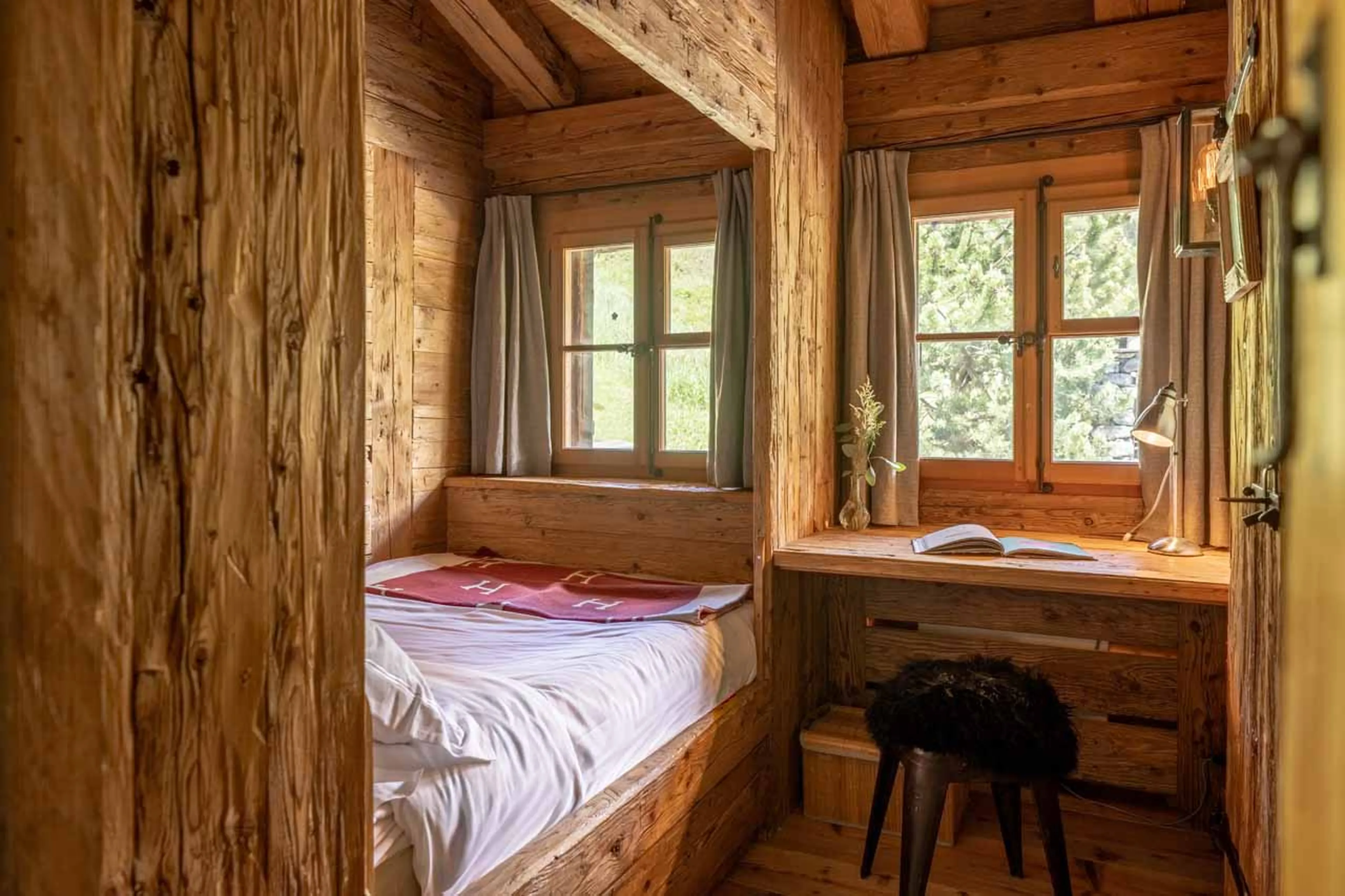Bedroom five at Chalet Bibi in Verbier
