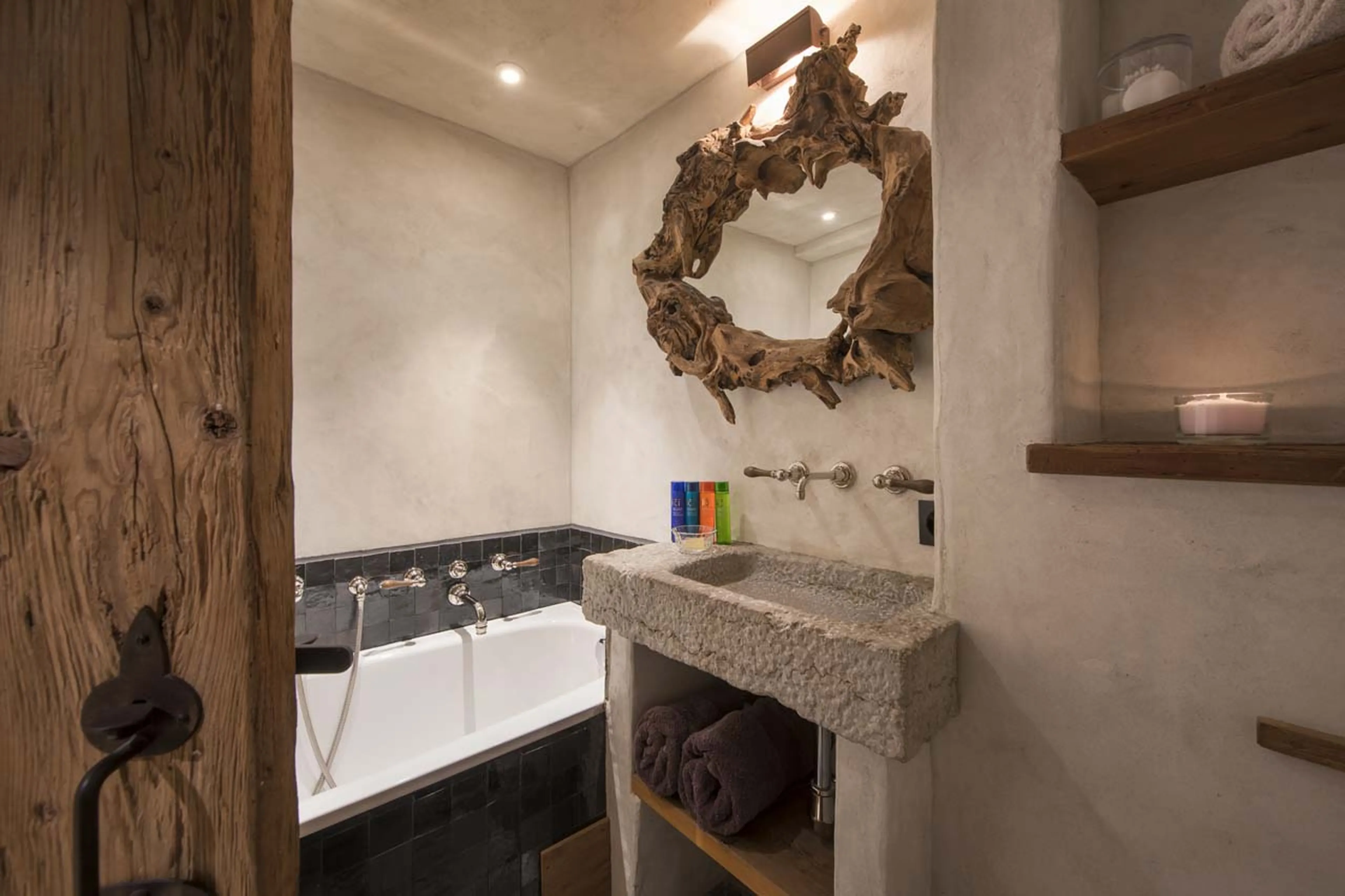 Bathroom two at Chalet Bibi in Verbier