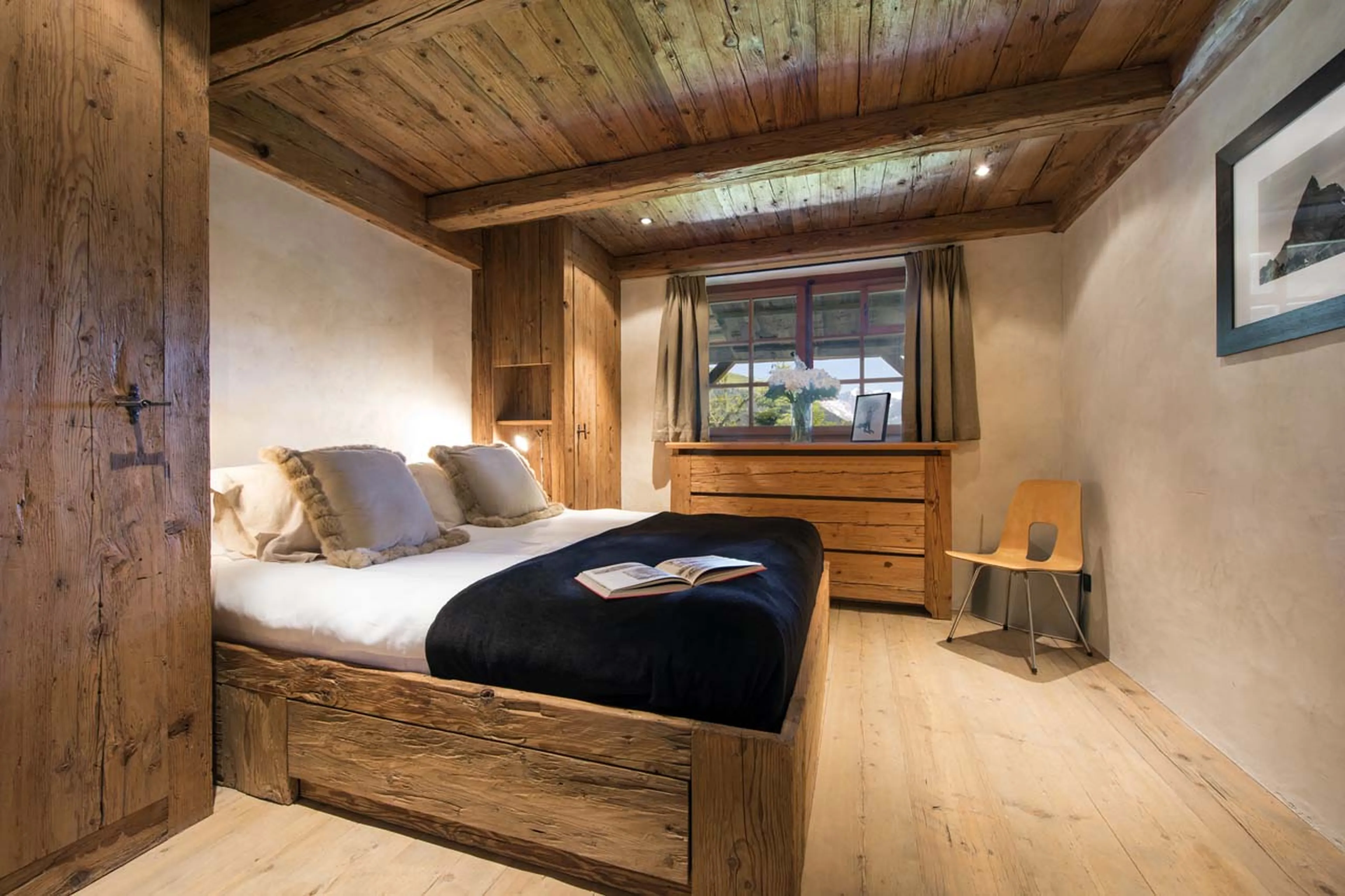 Bedroom three at Chalet Bibi in Verbier