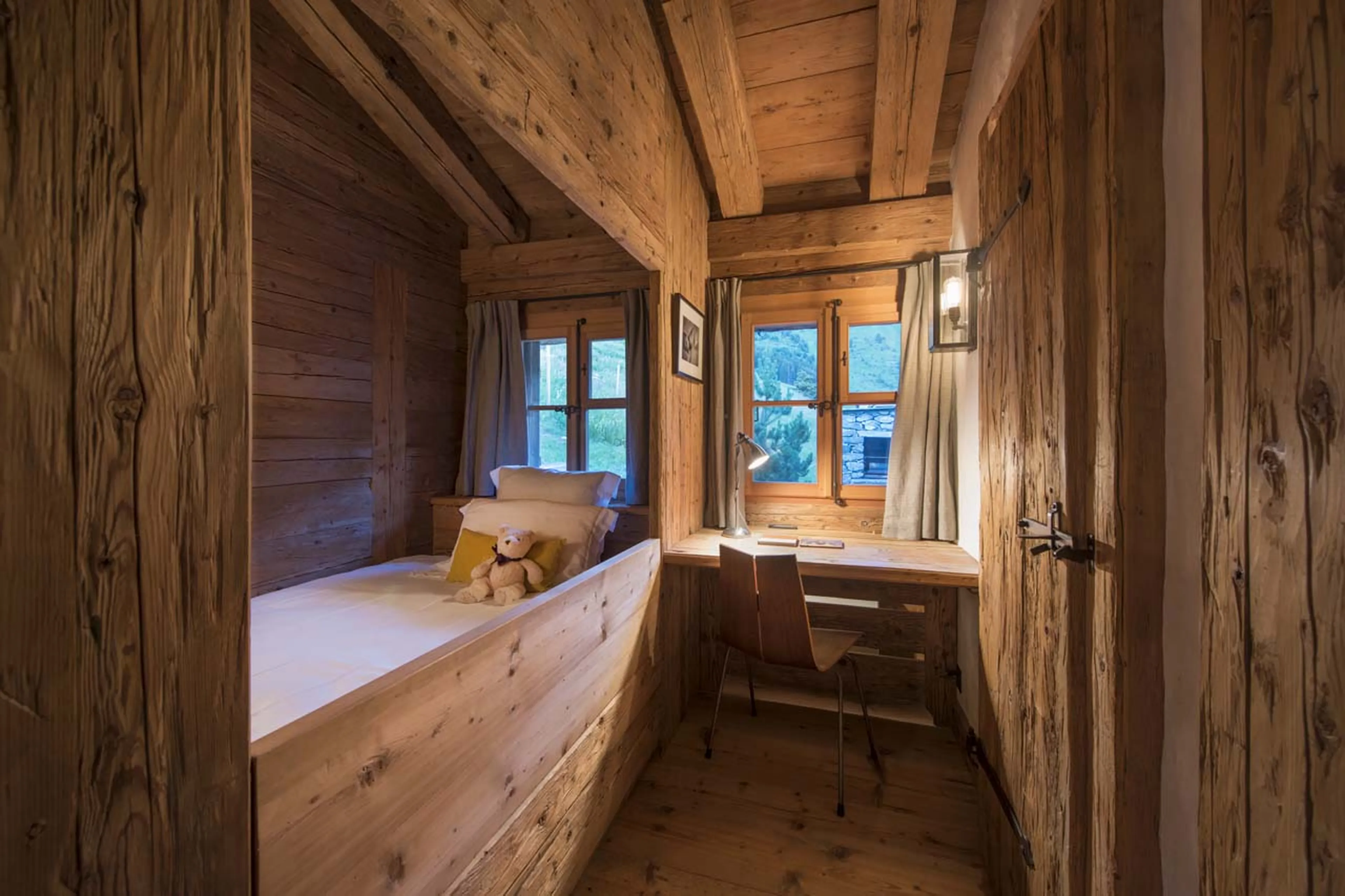 Bedroom five at Chalet Bibi in Verbier