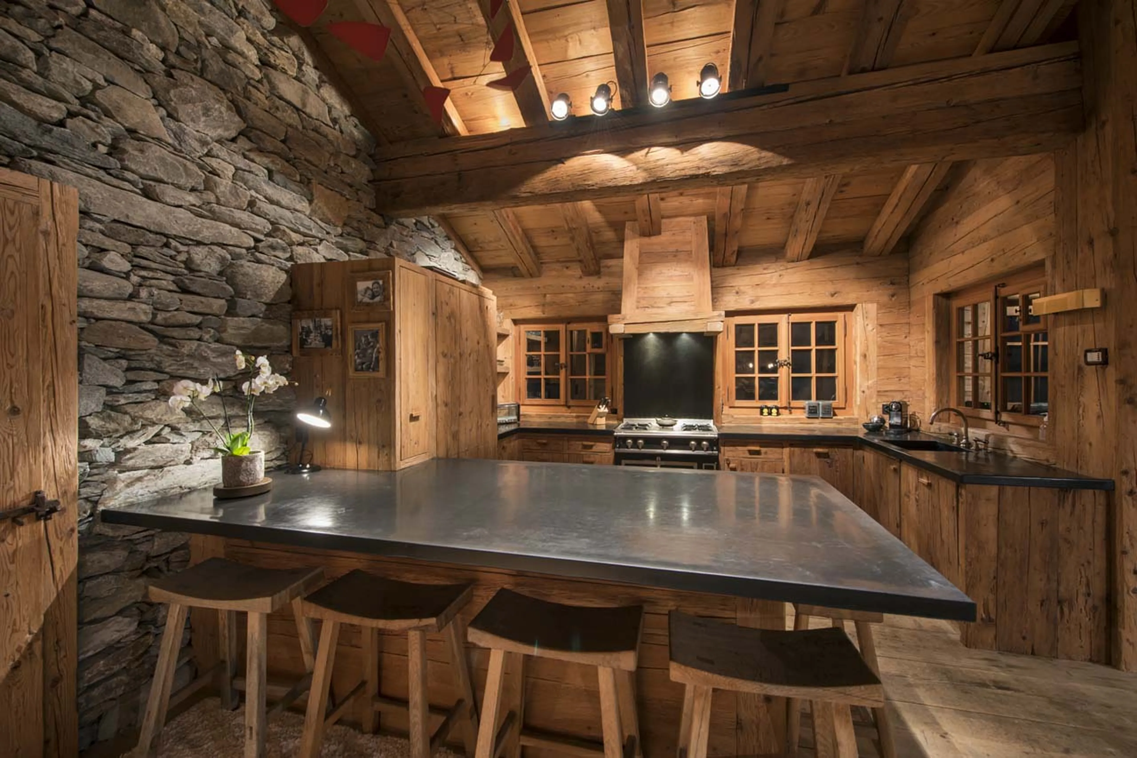 Kitchen at Chalet Bibi in Verbier