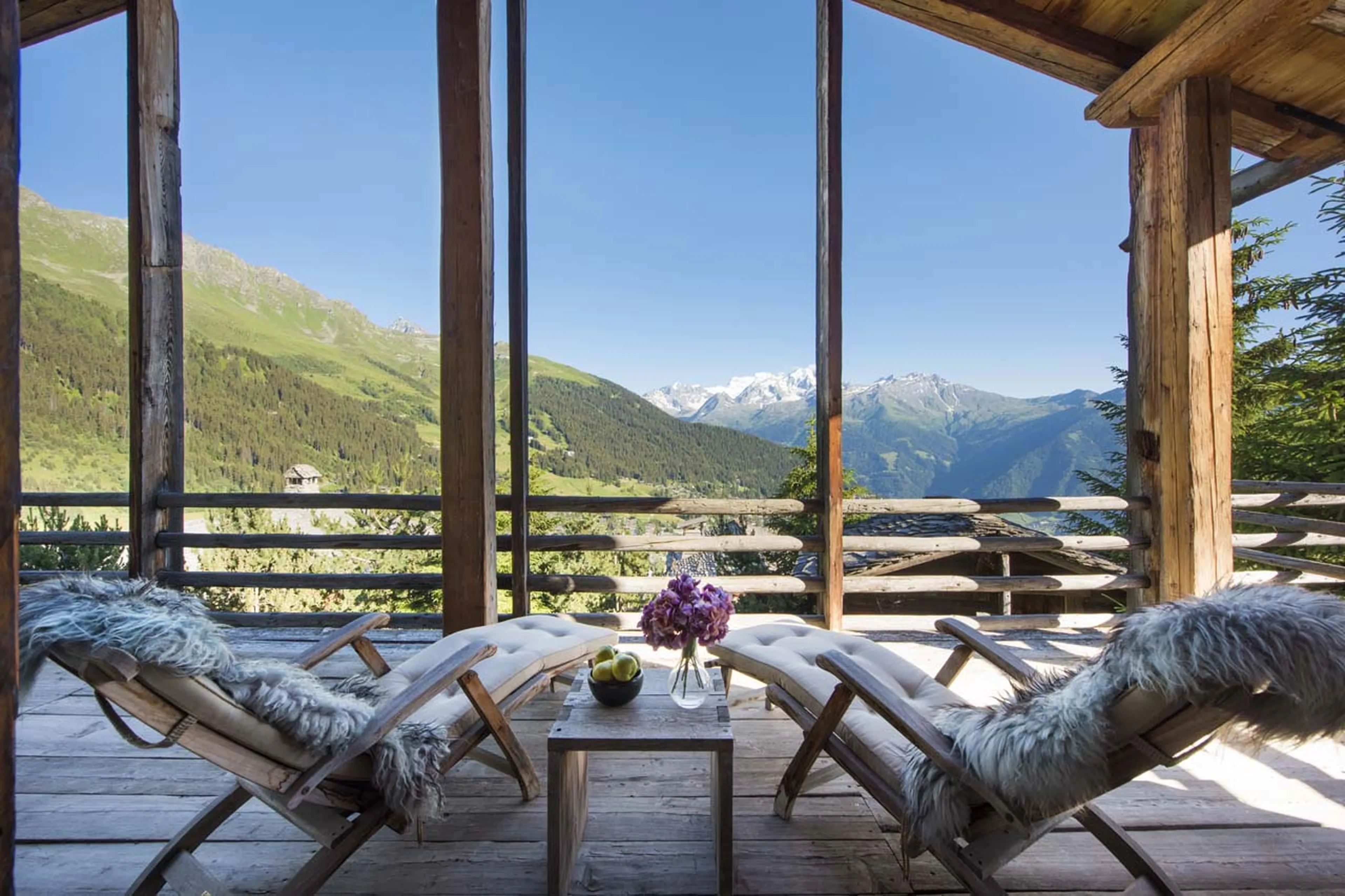 Balcony of Chalet Bibi in Verbier