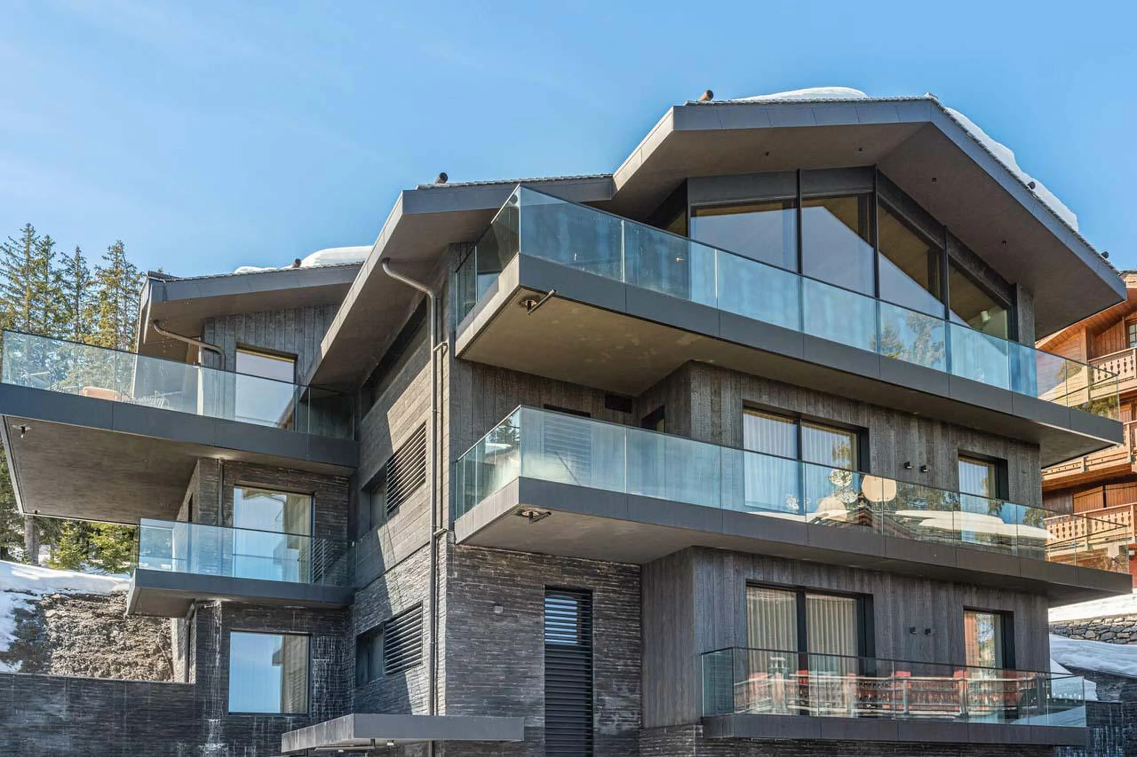 Exterior of Chalet Black Lodge in Courchevel 1850