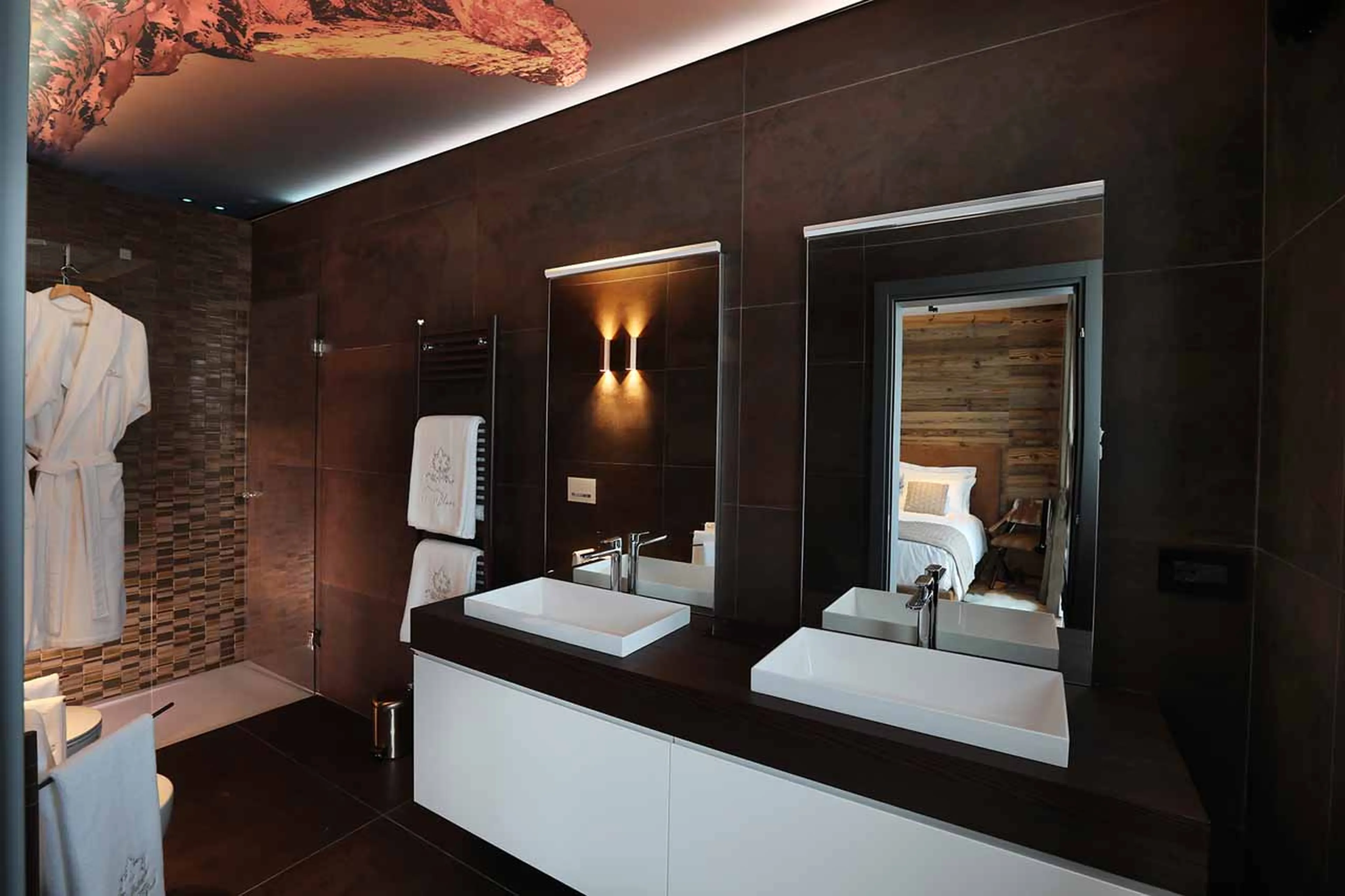 Bathroom four at Chalet Blanc in Cervinia